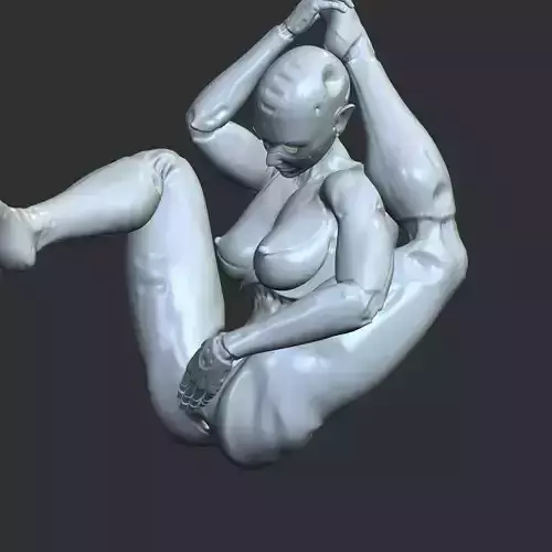 Sci-Fi Courtesan AI Babe NSFW Erotic STL