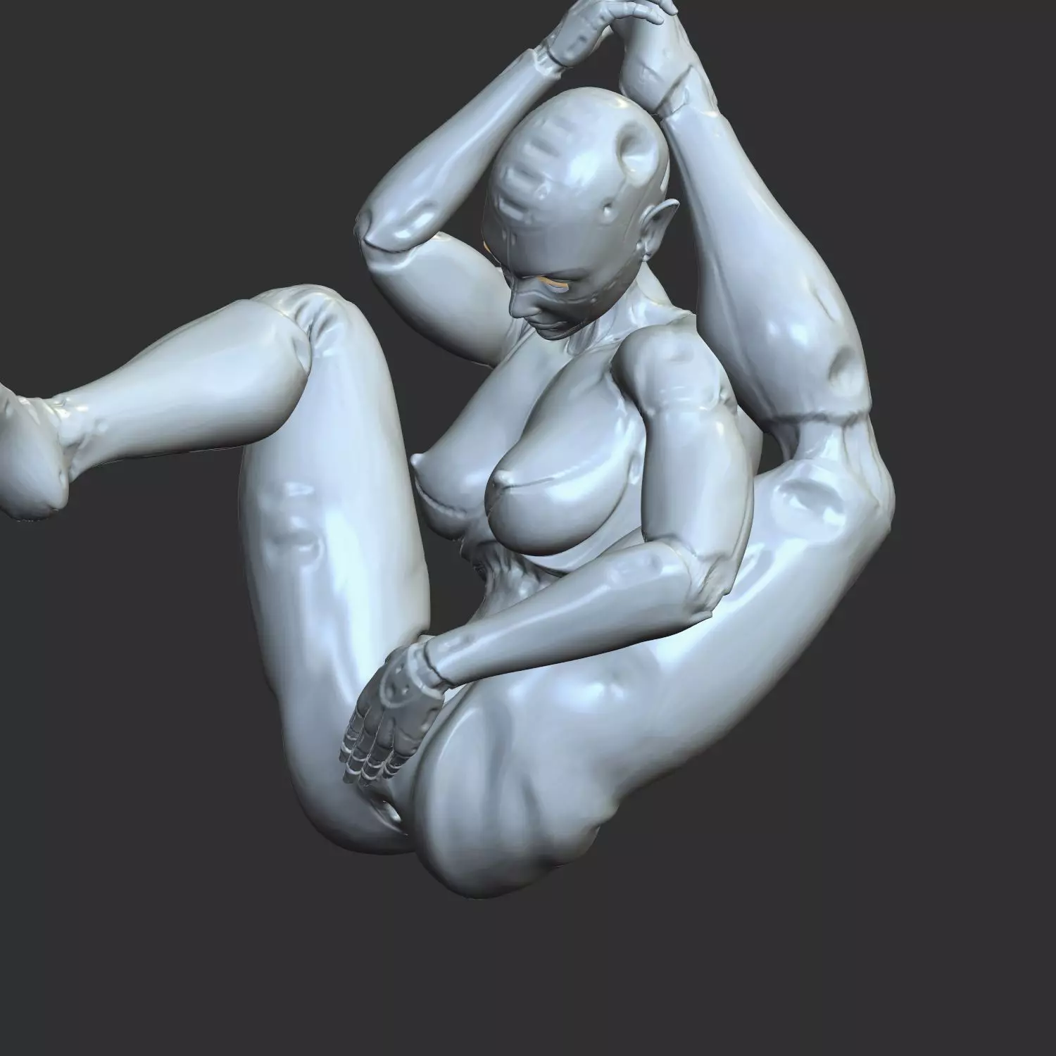 Sci-Fi Courtesan AI Babe NSFW Erotic STL 3D print model_0