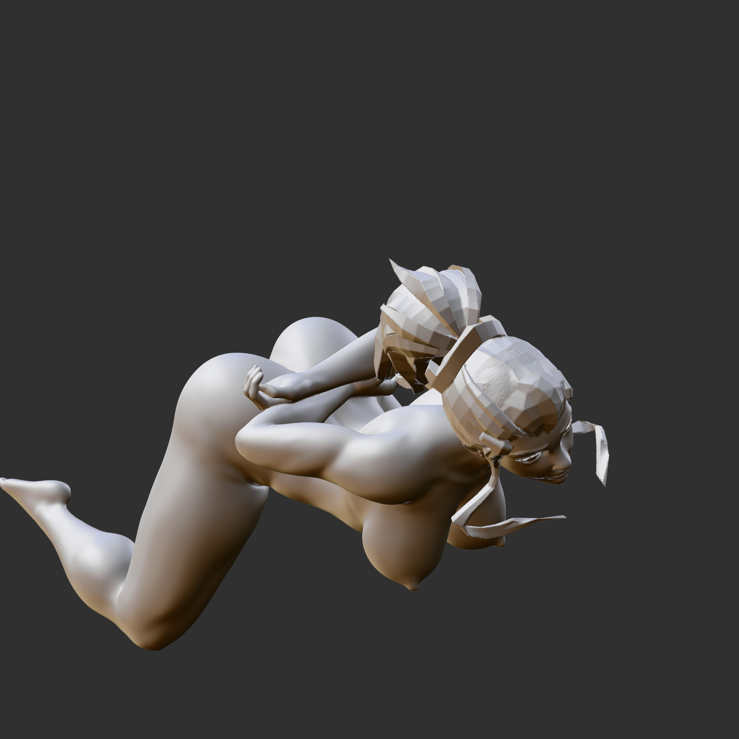 Naughty Elf Girl Busty Body Erotic 3D Print STL 3D print model_5