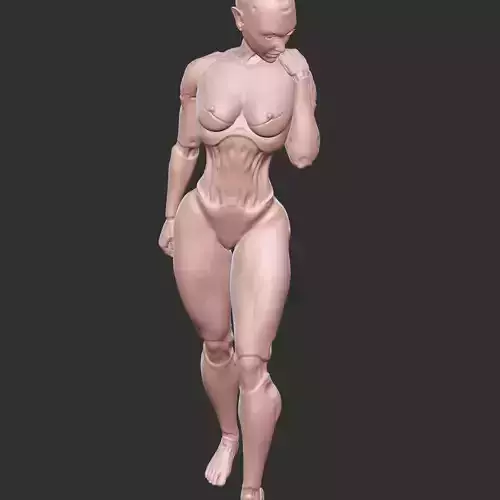 Hybrid Android Woman NSFW 3D Print Statue