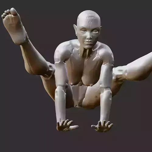 Hot Office Waifu Naughty Erotic Pose STL