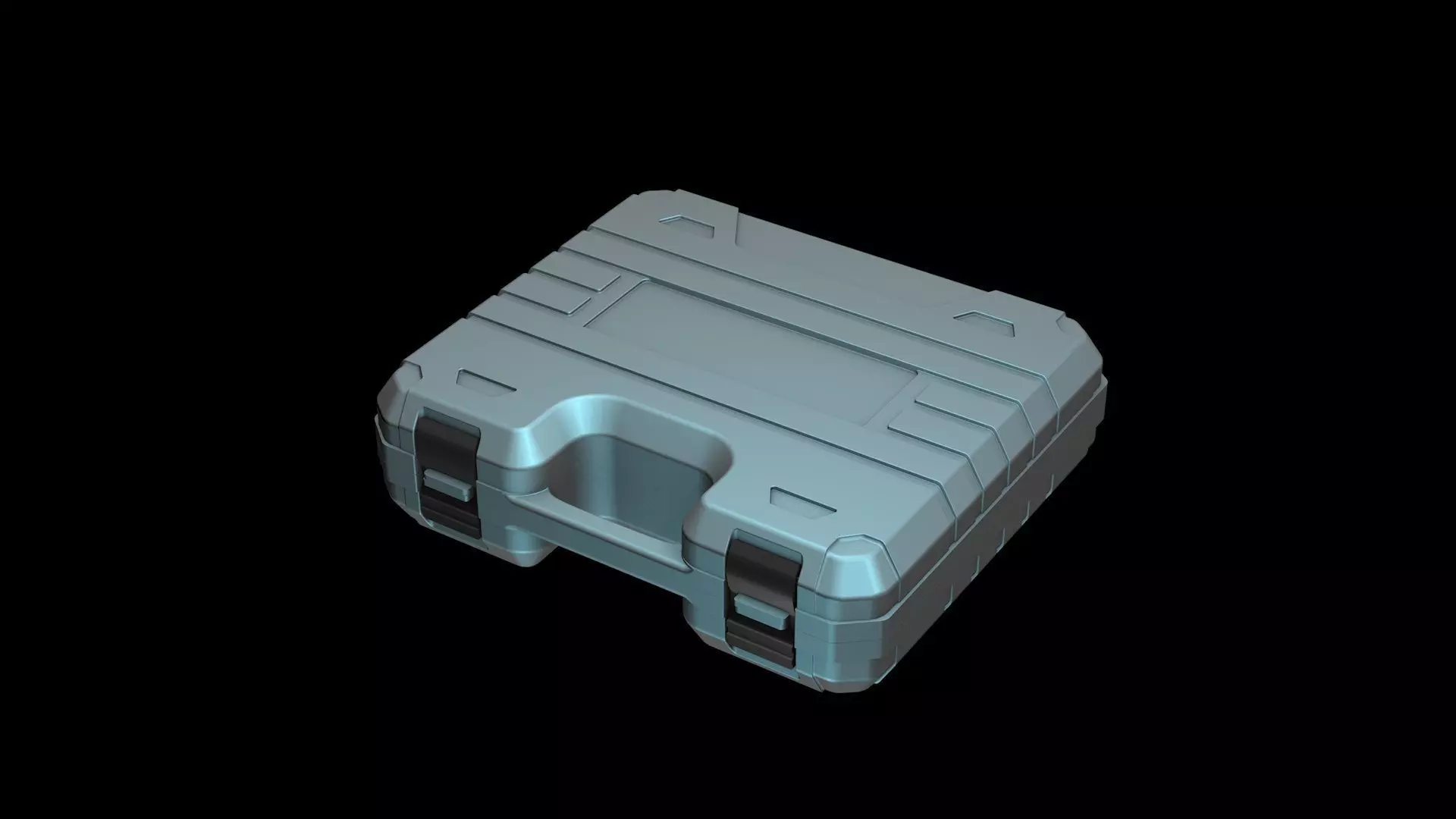 Impact resistant tool case suitcase 3D model_0