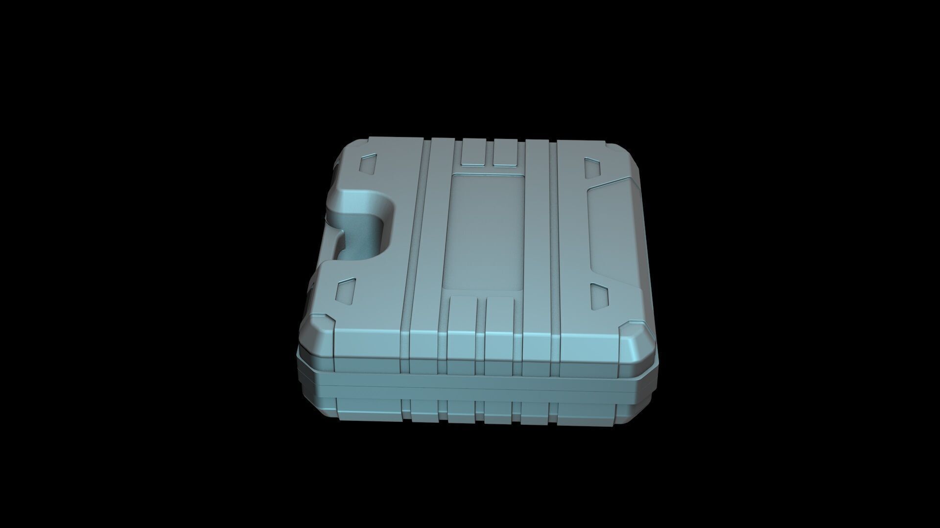 Impact resistant tool case suitcase 3D model_2