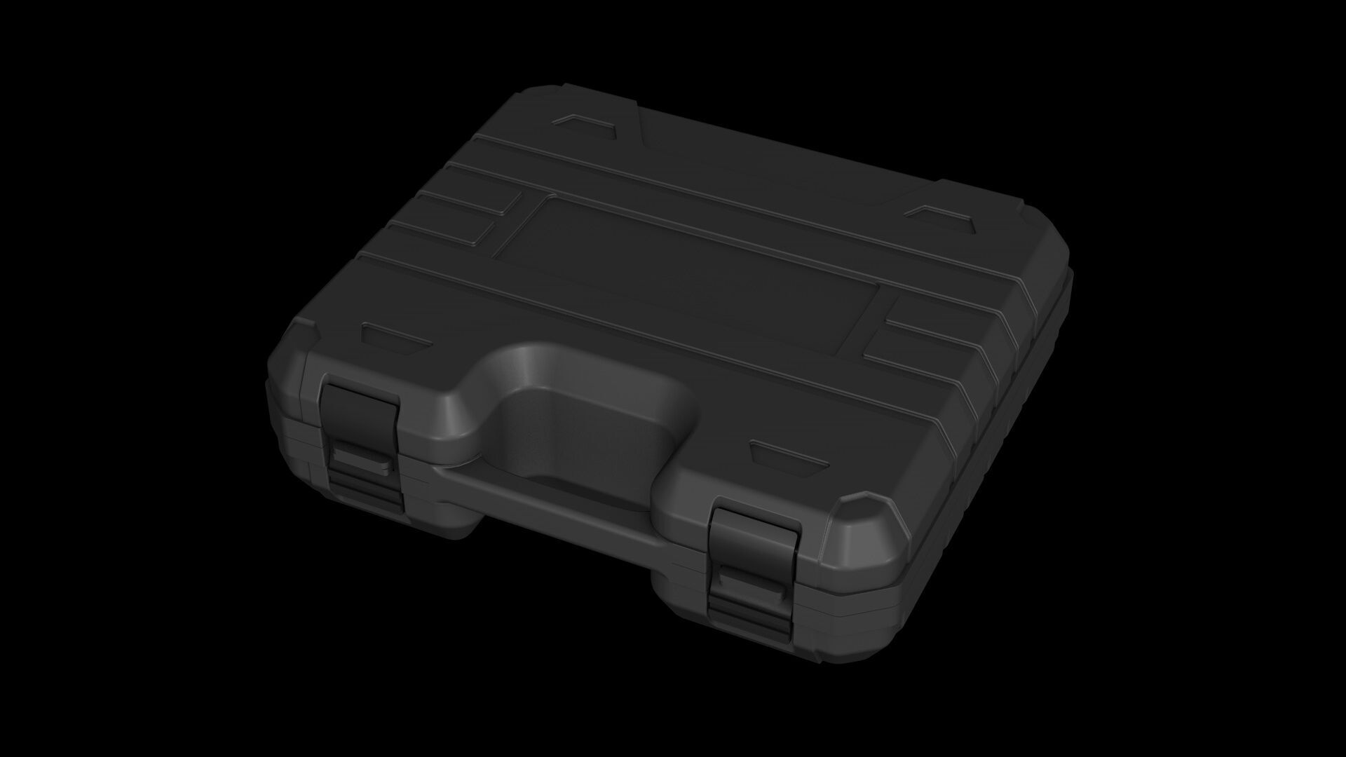 Impact resistant tool case suitcase 3D model_4