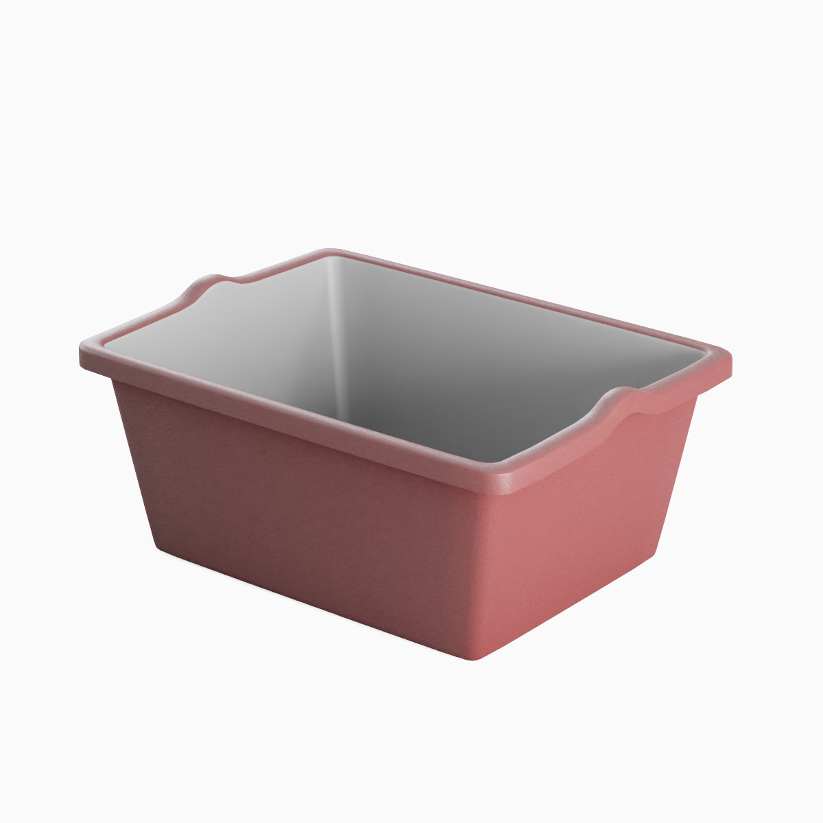Simple Plastic Wash Basin C Set Low-poly 3D model_13