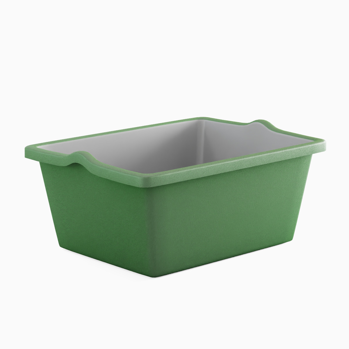 Simple Plastic Wash Basin C Set Low-poly 3D model_15