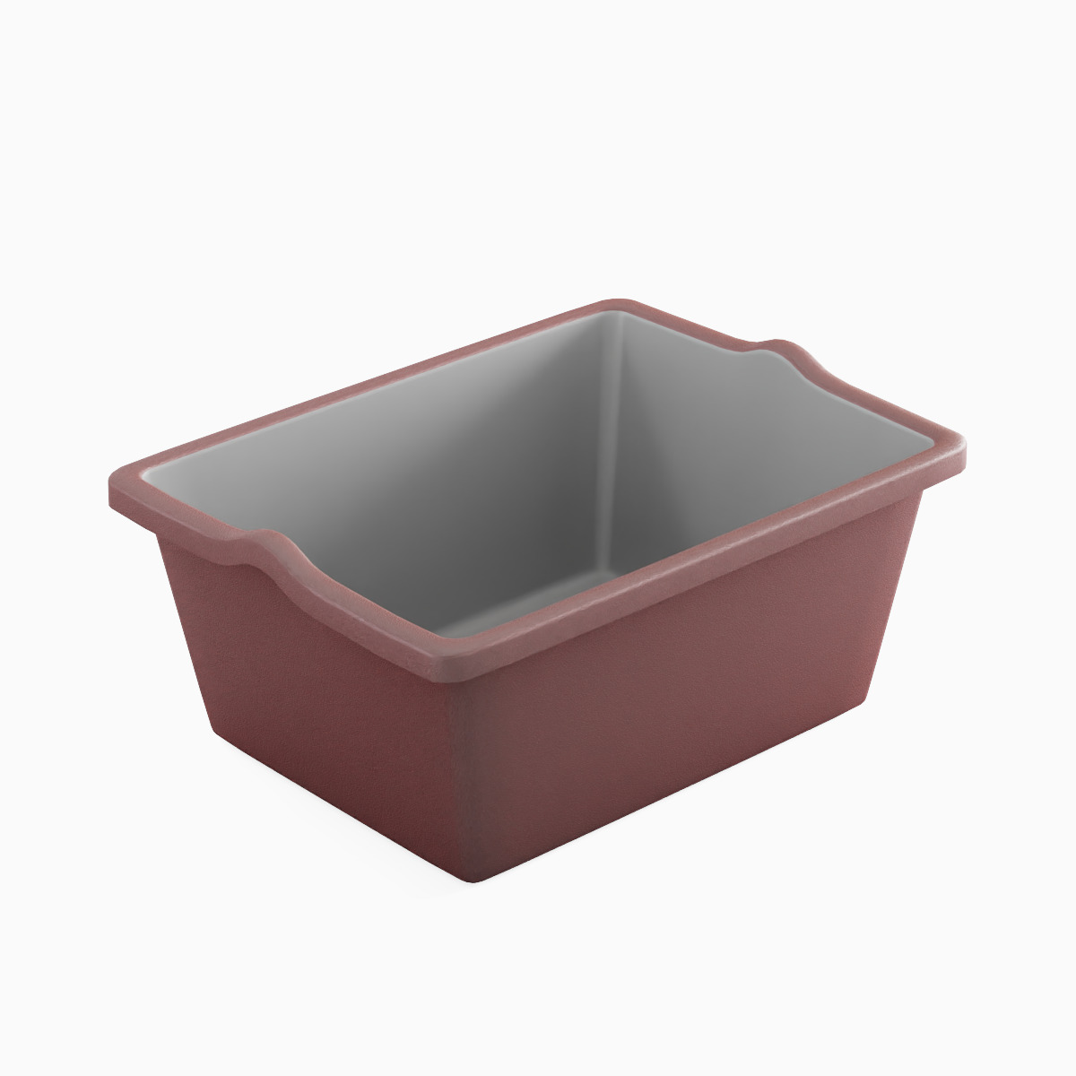 Simple Plastic Wash Basin C Set Low-poly 3D model_12