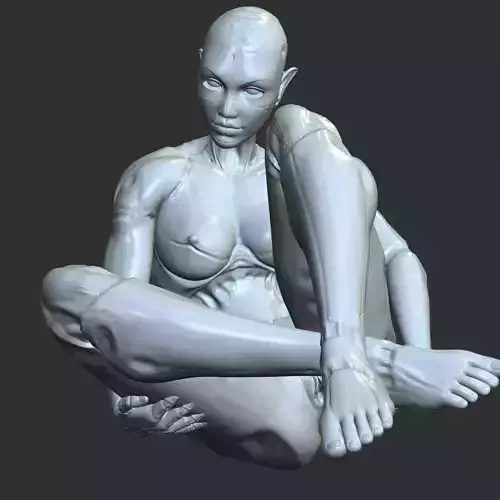 Hentai Anime Girl NSFW Playing with Herself 3D STL