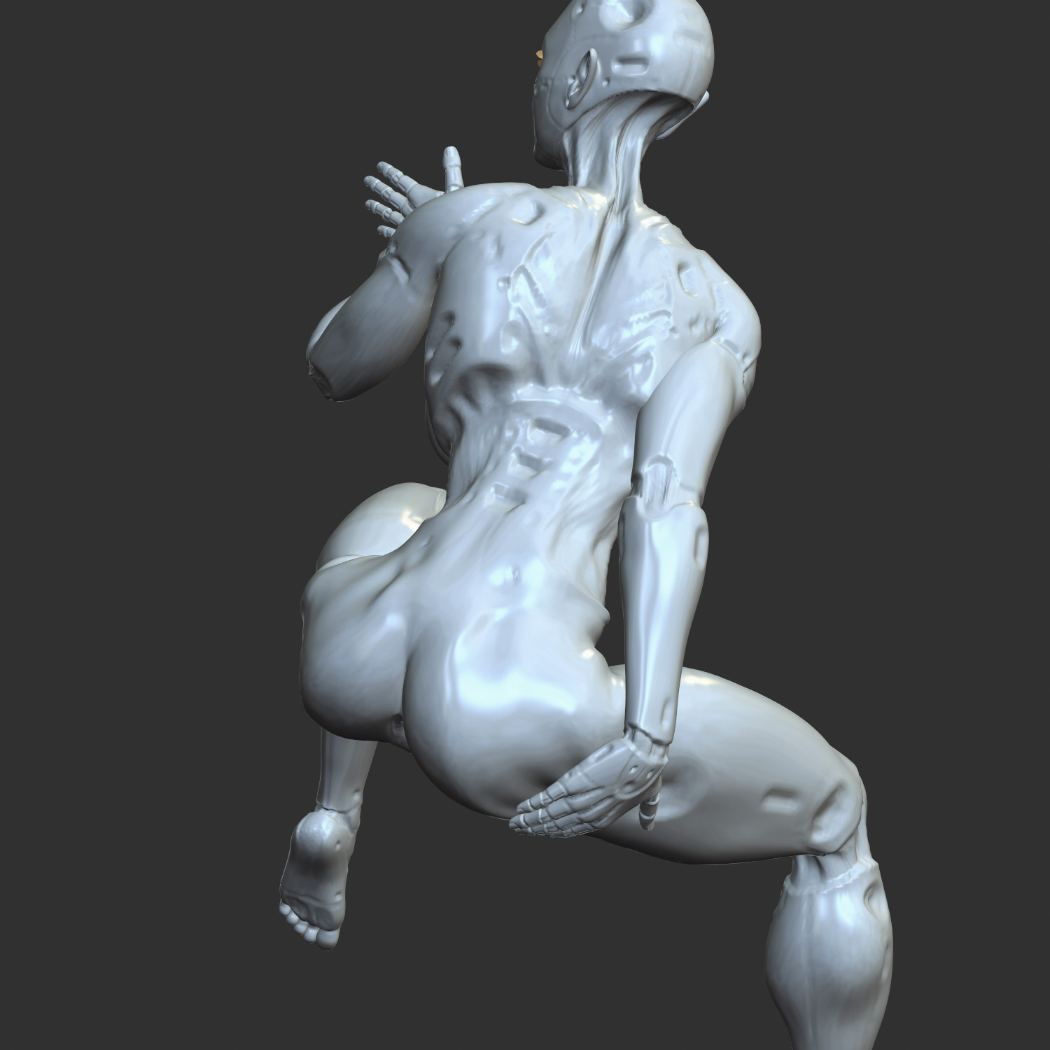 Erotic AI Girl NSFW 3D Print Model for Collectors 3D print model_3