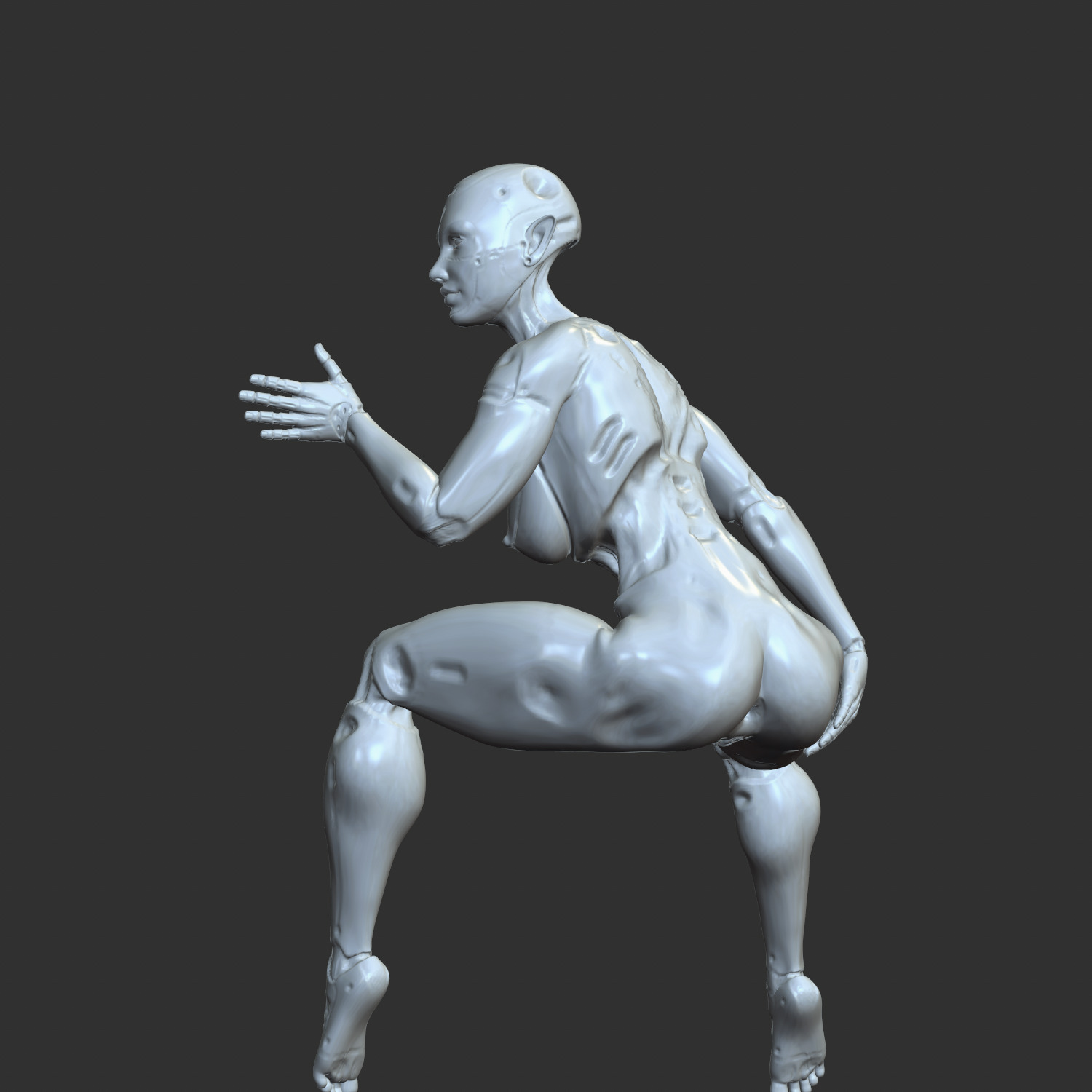 Erotic AI Girl NSFW 3D Print Model for Collectors 3D print model_2