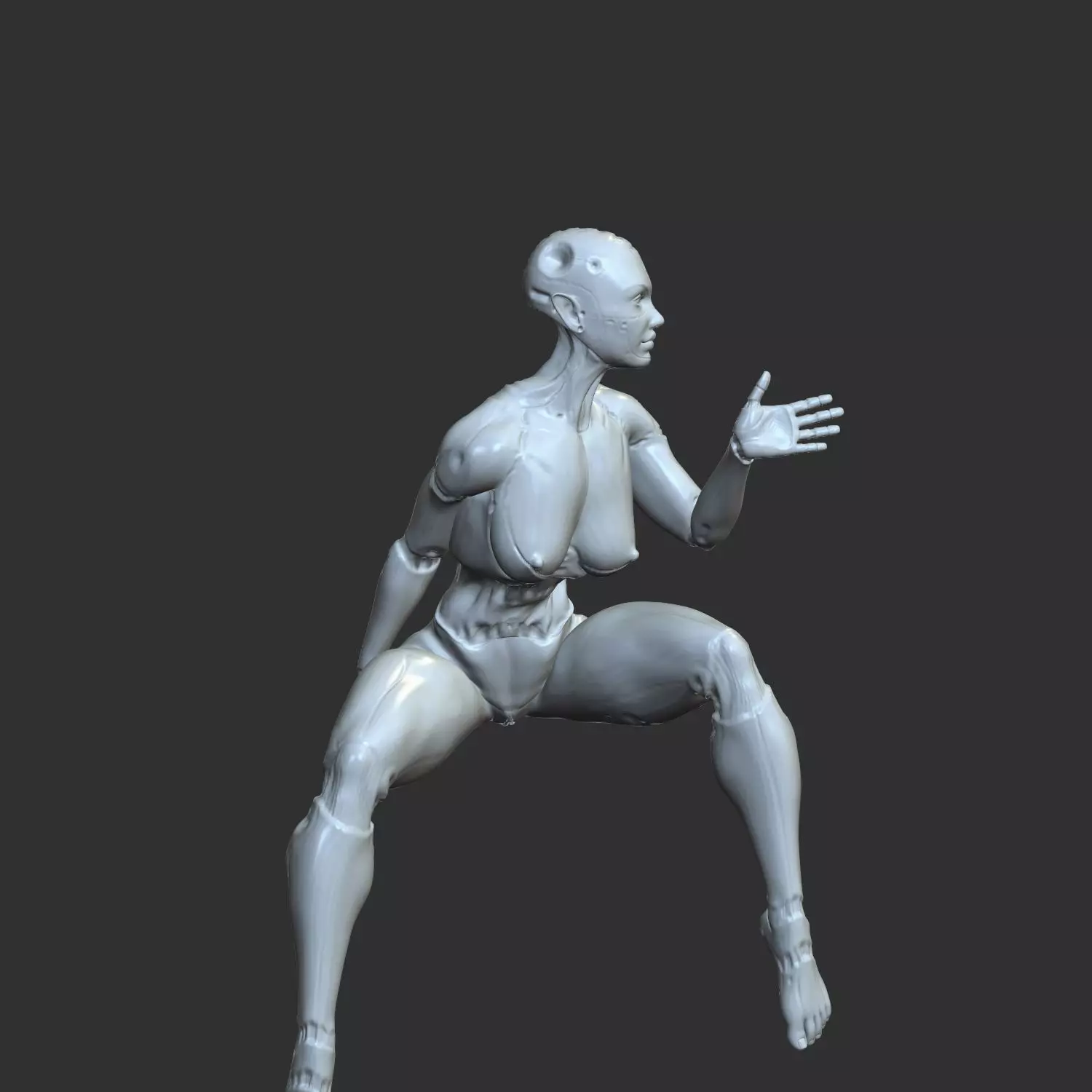 Erotic AI Girl NSFW 3D Print Model for Collectors 3D print model_0