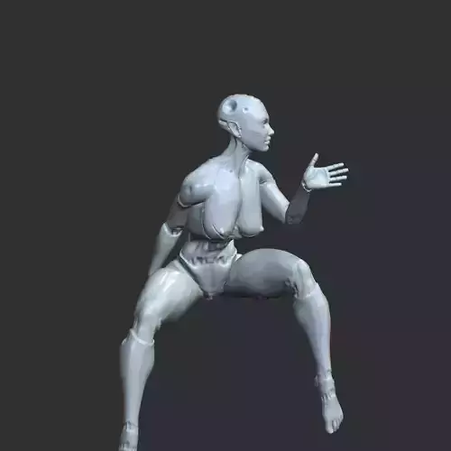 Erotic AI Girl NSFW 3D Print Model for Collectors