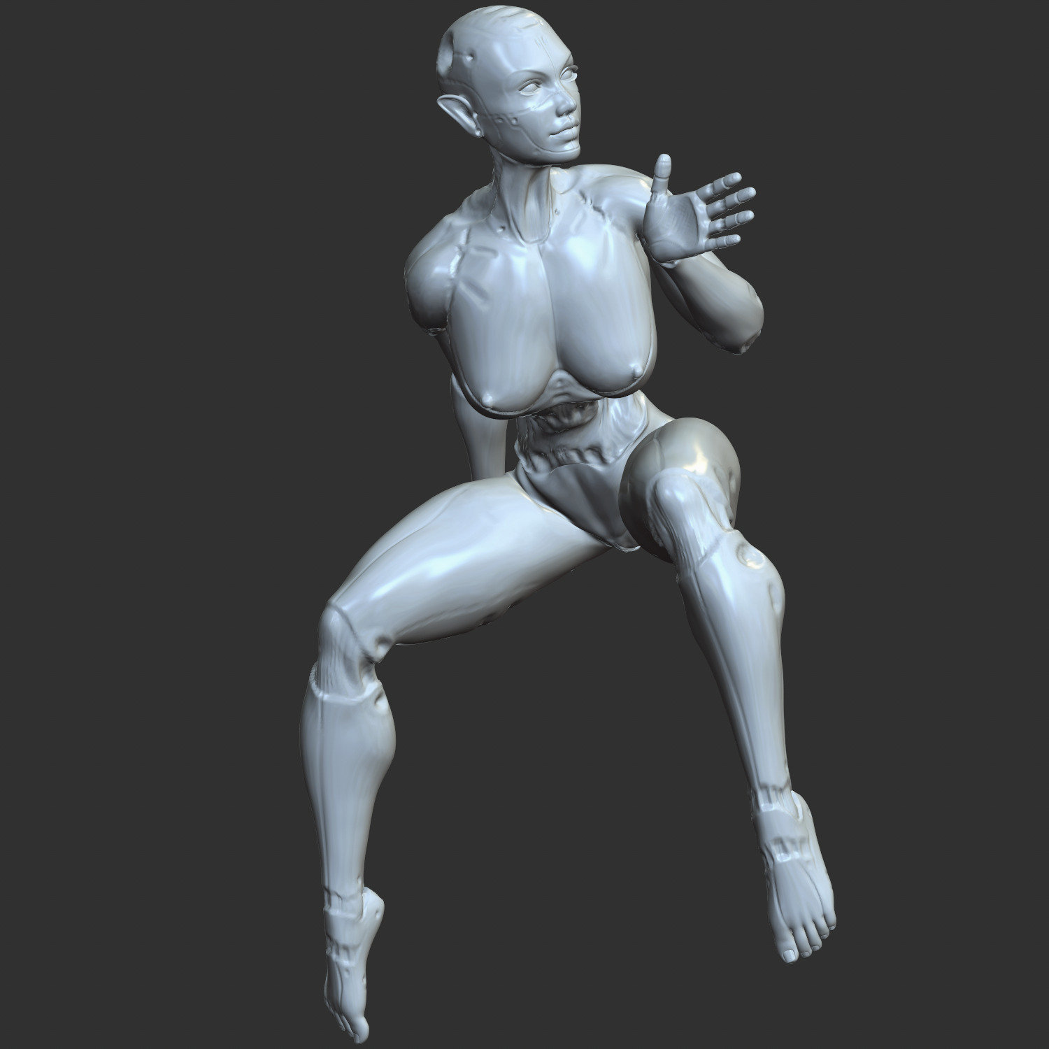 Erotic AI Girl NSFW 3D Print Model for Collectors 3D print model_1