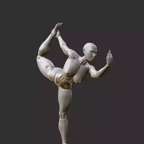 dancing robot girl 3D print model