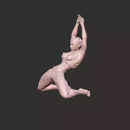 Cybernetic Goddess NSFW Erotic Pose STL