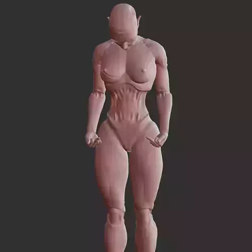 Curvy Android Babe Seductive NSFW Pose STL