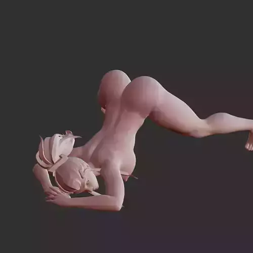 Busty Succubus Anime Goddess Lewd Pose STL