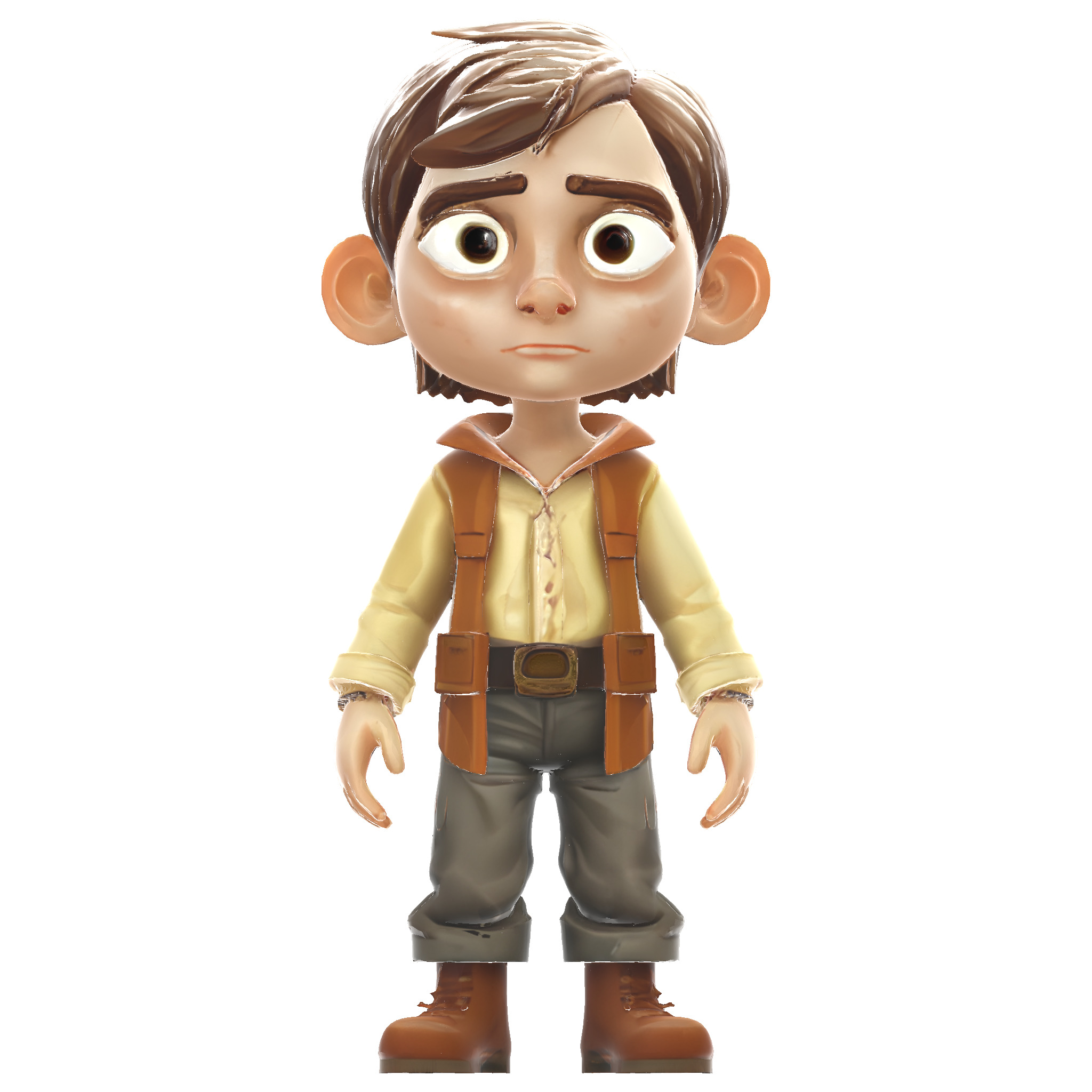 Adventure Boy Character Free 3D print model_3