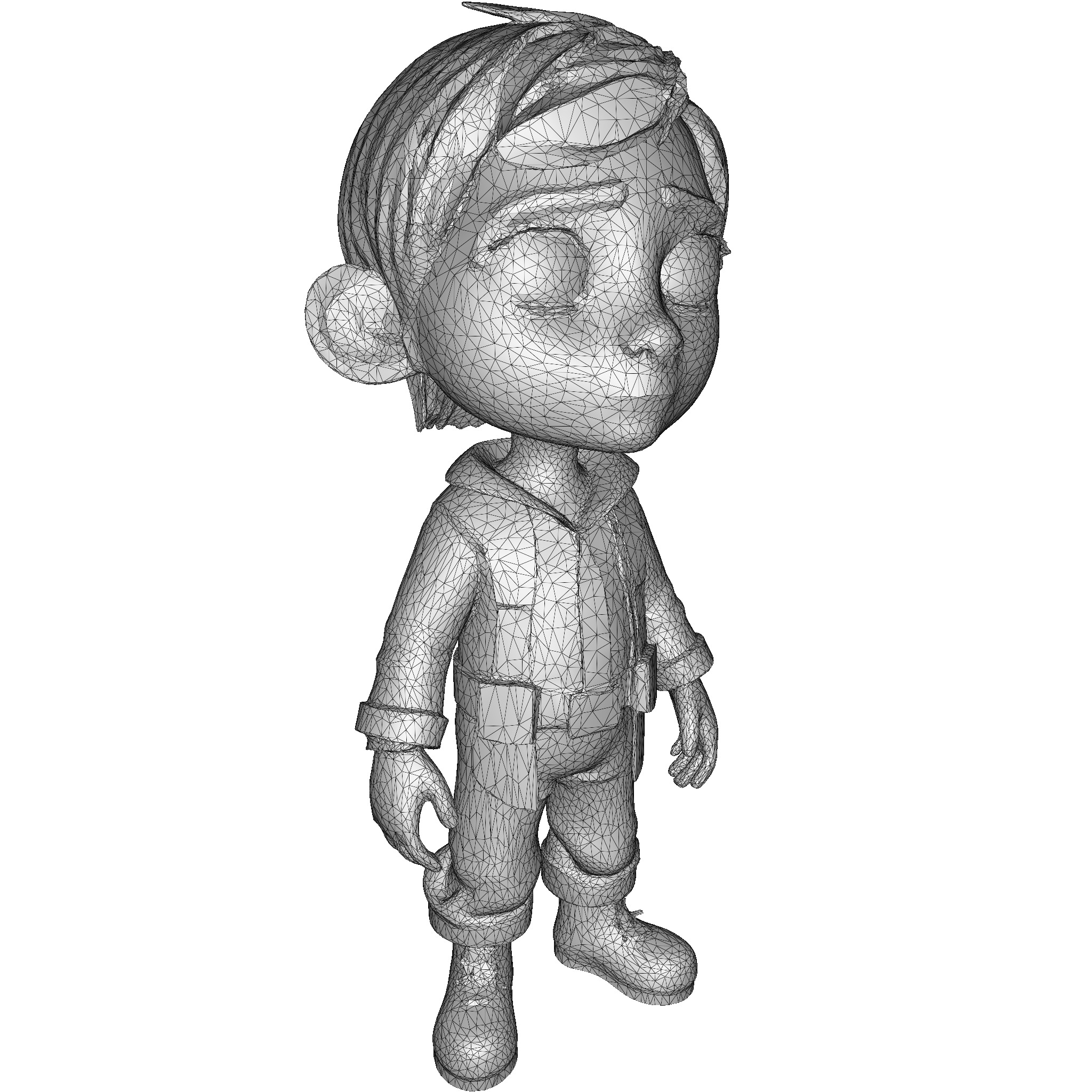 Adventure Boy Character Free 3D print model_2