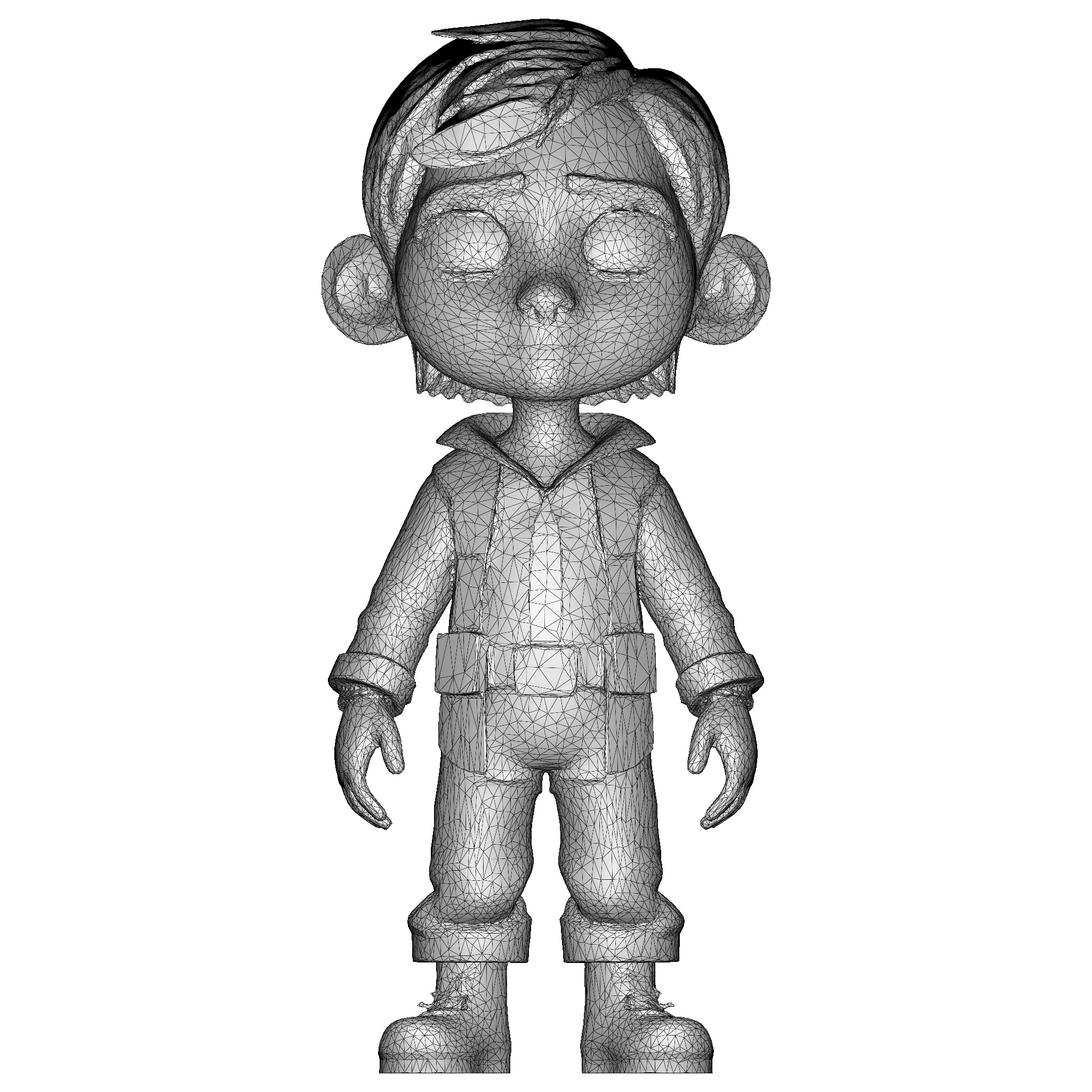 Adventure Boy Character Free 3D print model_4