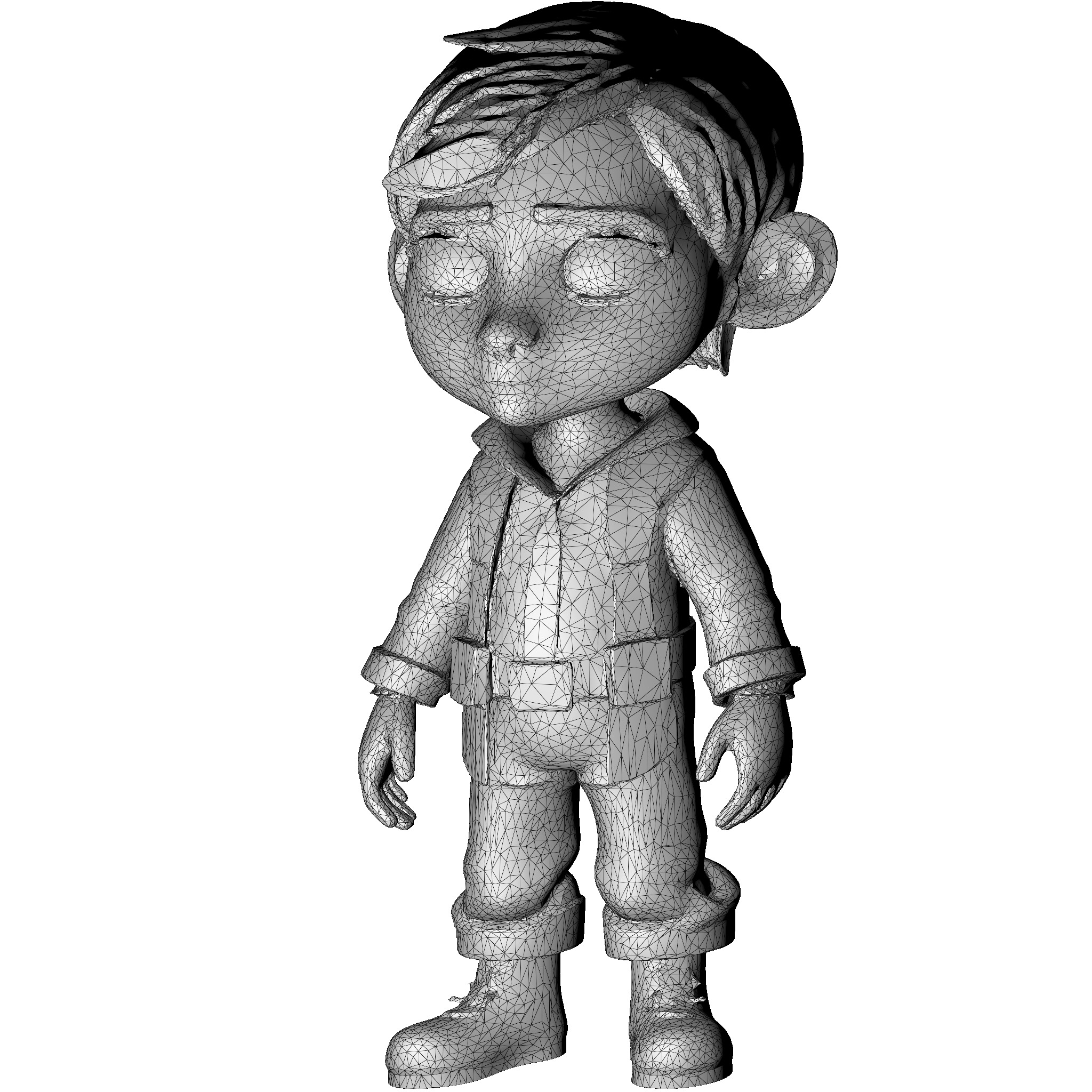 Adventure Boy Character Free 3D print model_8