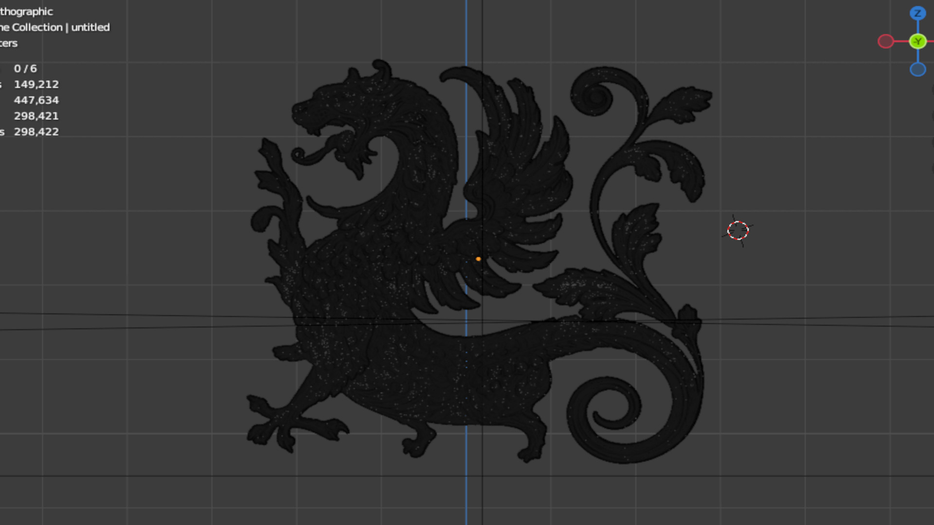  3D Printable Fantasy Dragon Creature Relief 3D print model_5