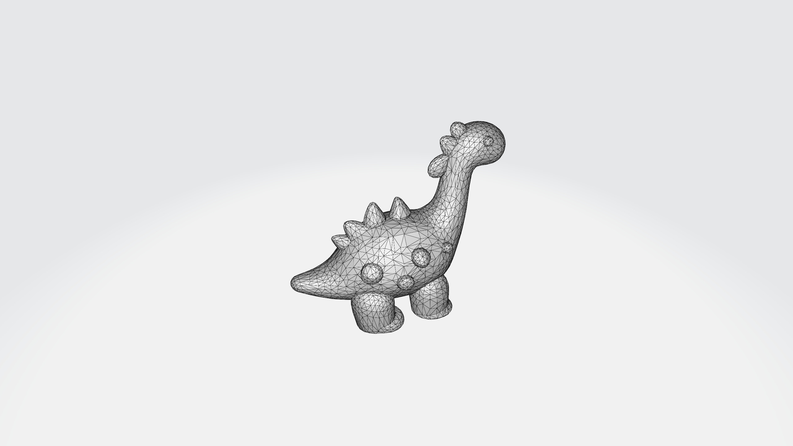 Dino cartoon model Low-poly 3D model_5
