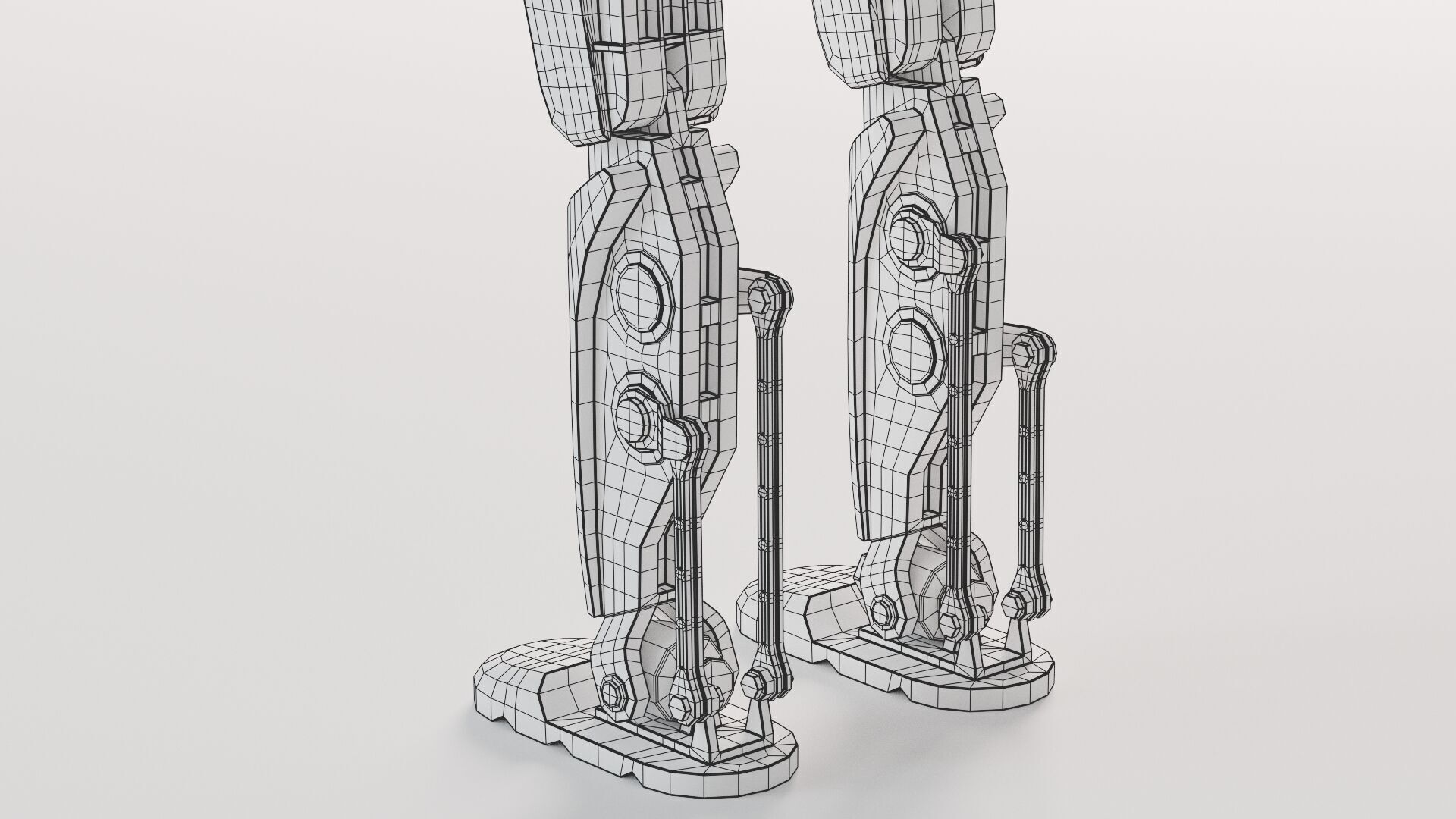 Humanoid robot 3D model_9