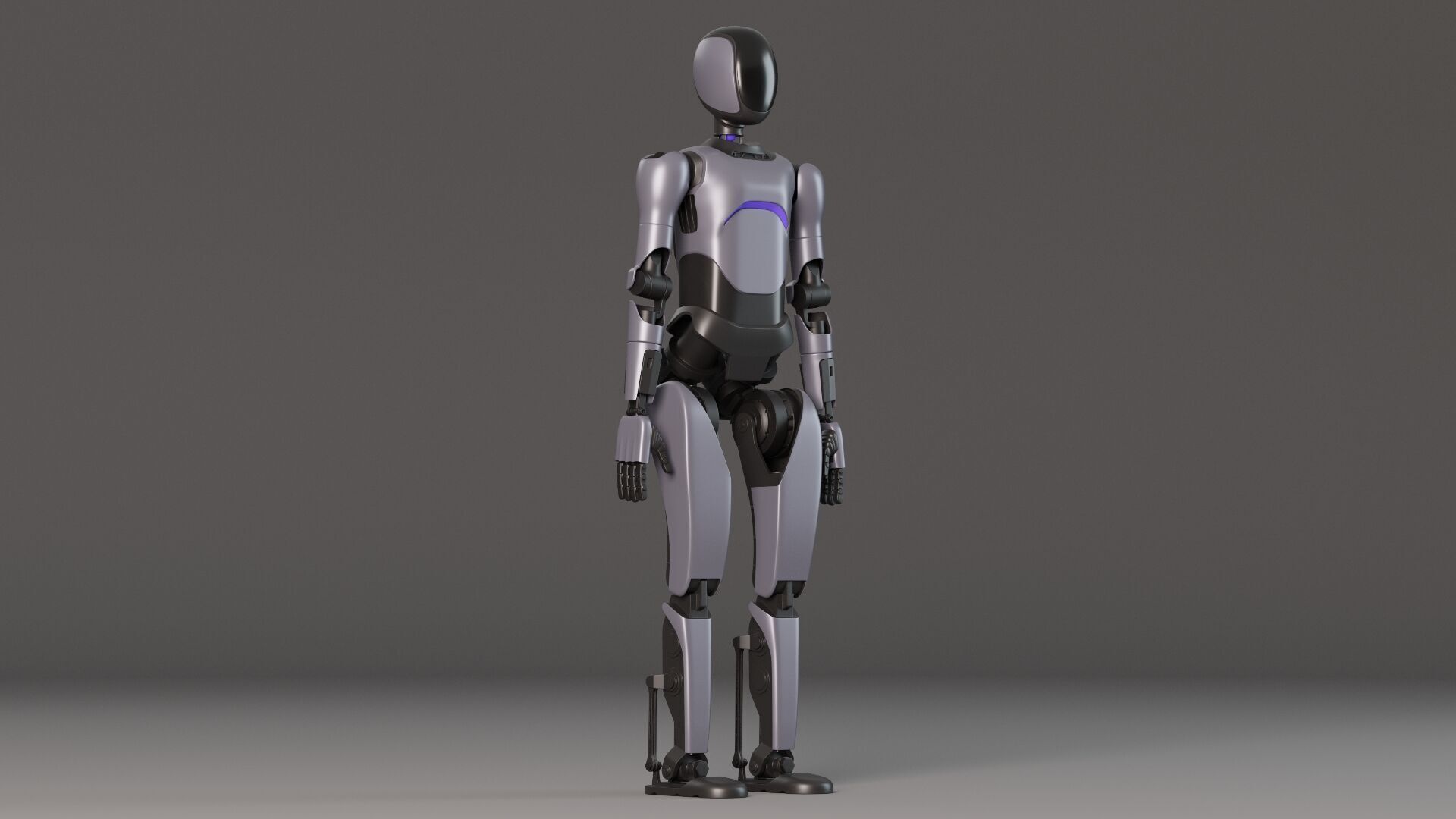 Humanoid robot 3D model_2