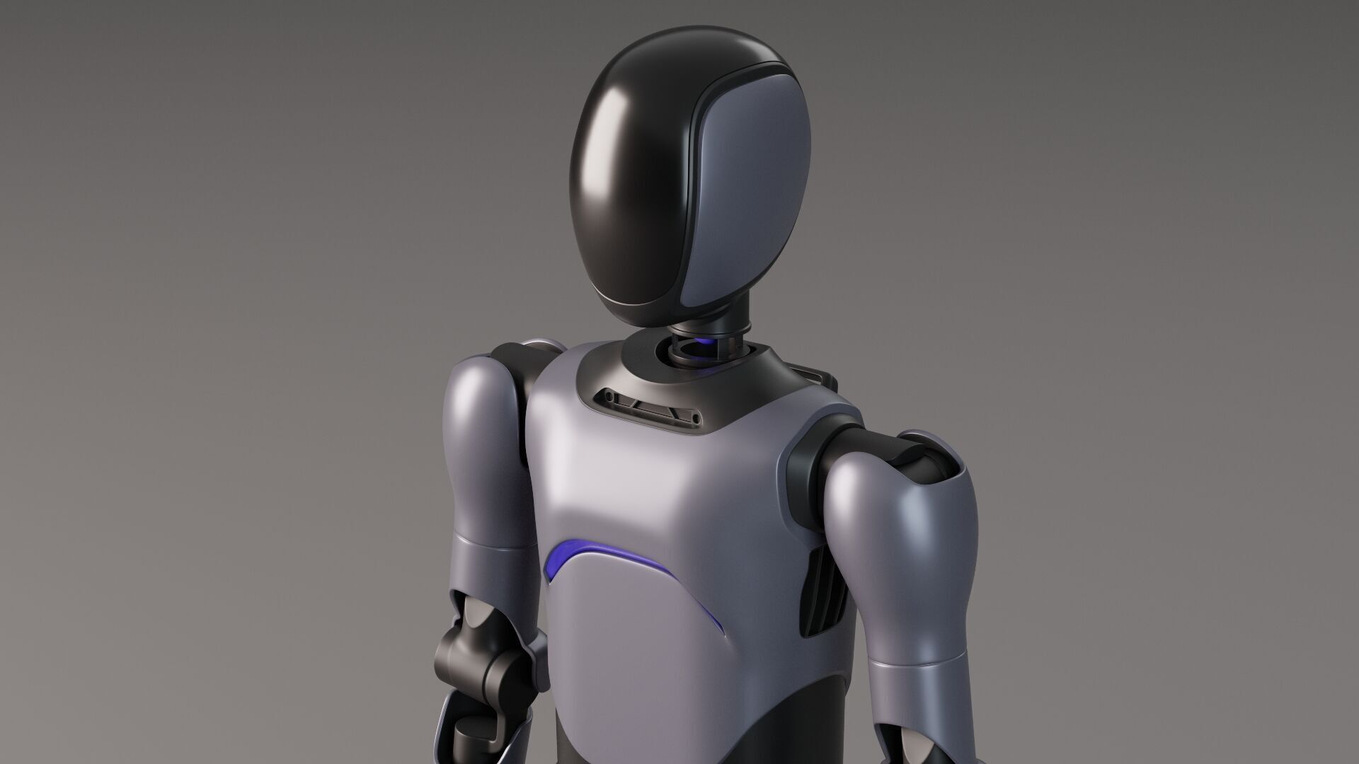 Humanoid robot 3D model_3