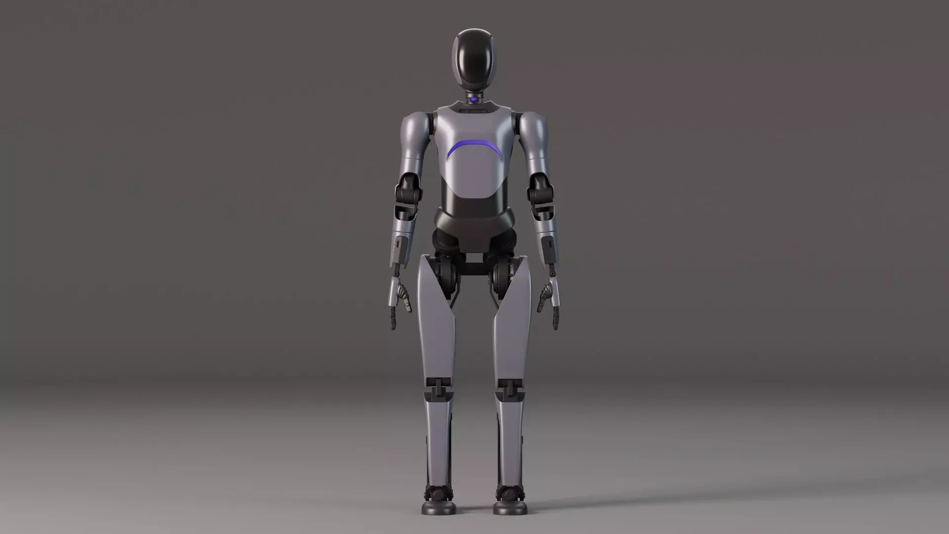 Humanoid robot 3D model_0