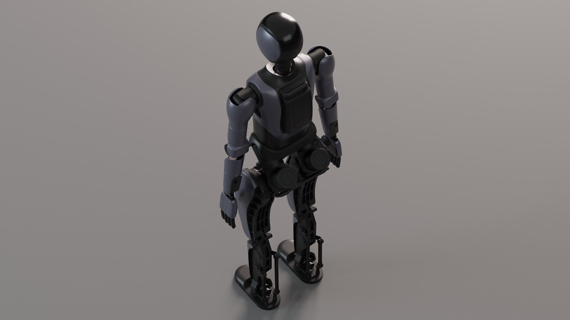 Humanoid robot 3D model_1