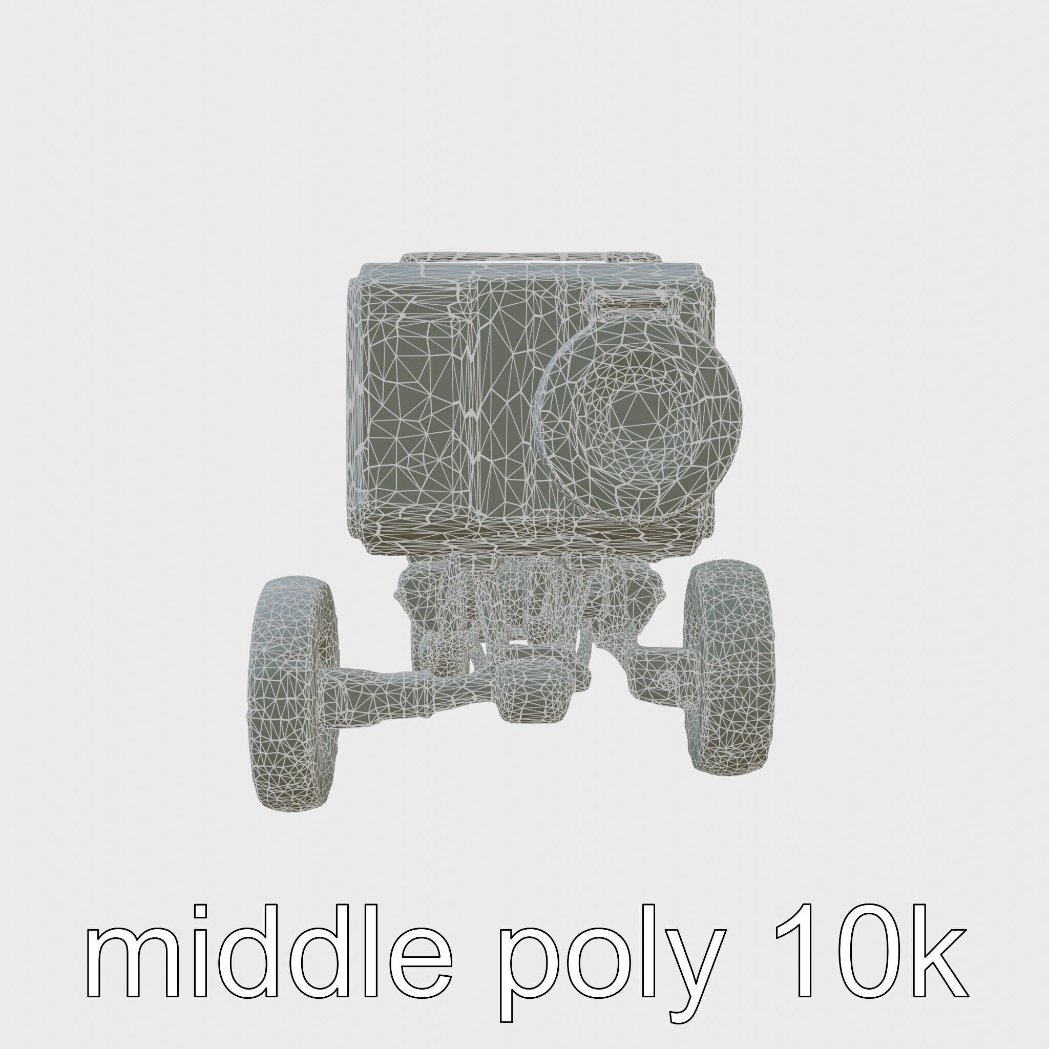 Polar Traverse Machine Fortresslike Highvisibility Design Low-poly 3D model_5