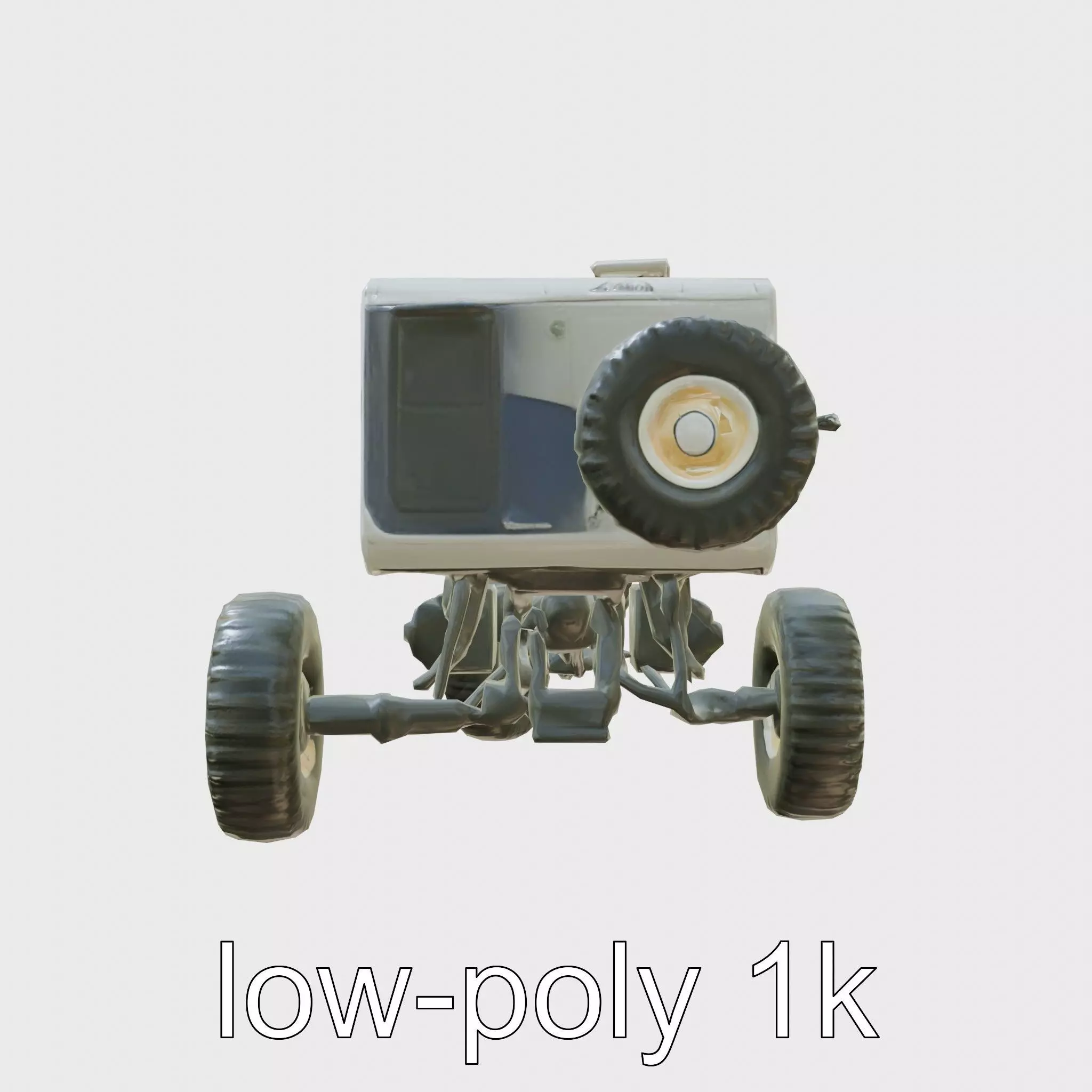Polar Traverse Machine Fortresslike Highvisibility Design Low-poly 3D model_0