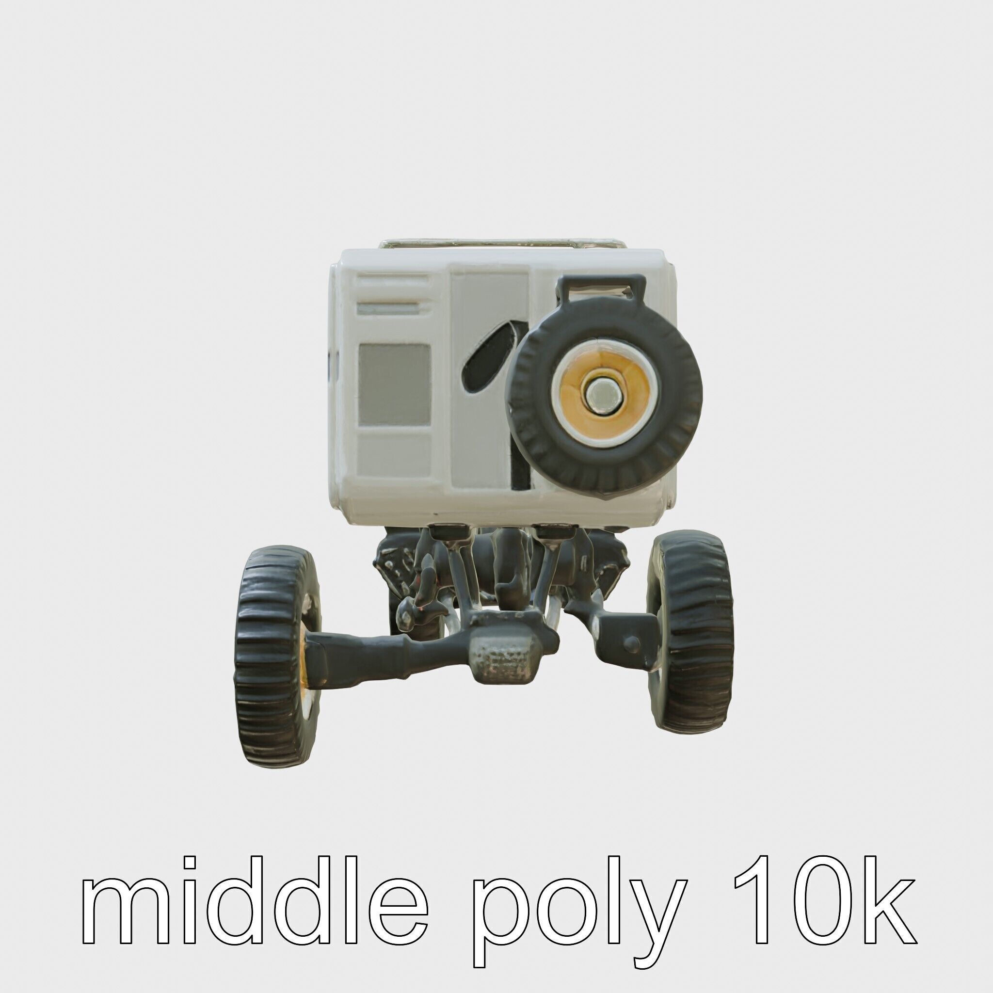 Polar Traverse Machine Fortresslike Highvisibility Design Low-poly 3D model_2
