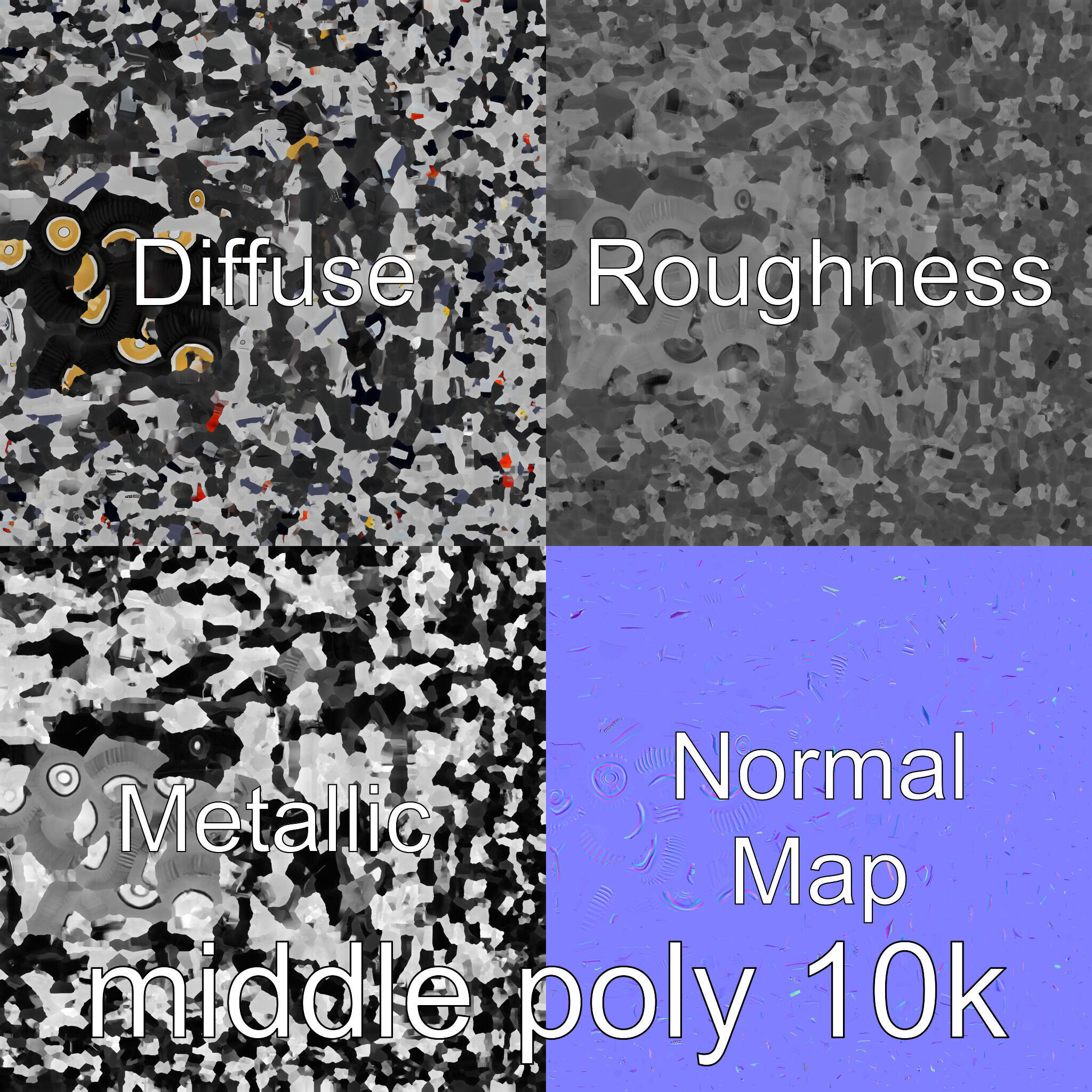 Polar Traverse Machine Fortresslike Highvisibility Design Low-poly 3D model_27