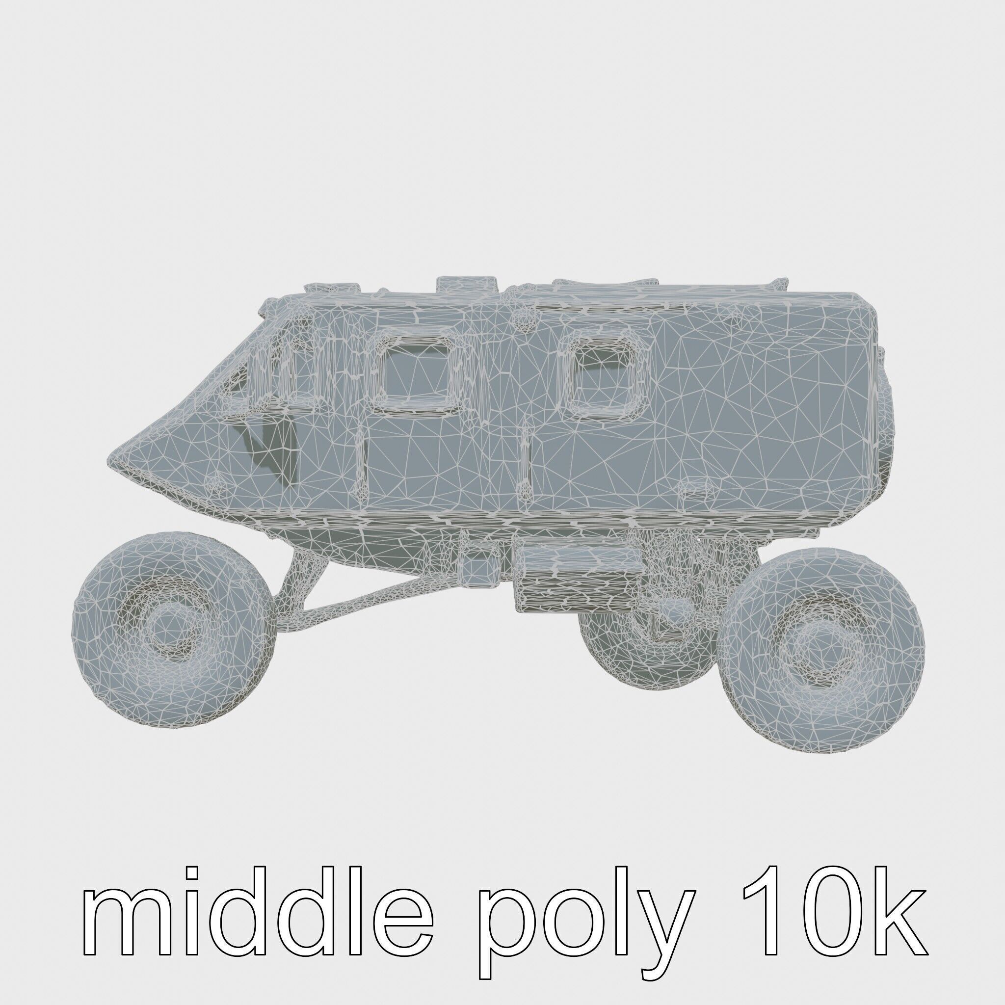 Polar Traverse Machine Fortresslike Highvisibility Design Low-poly 3D model_25