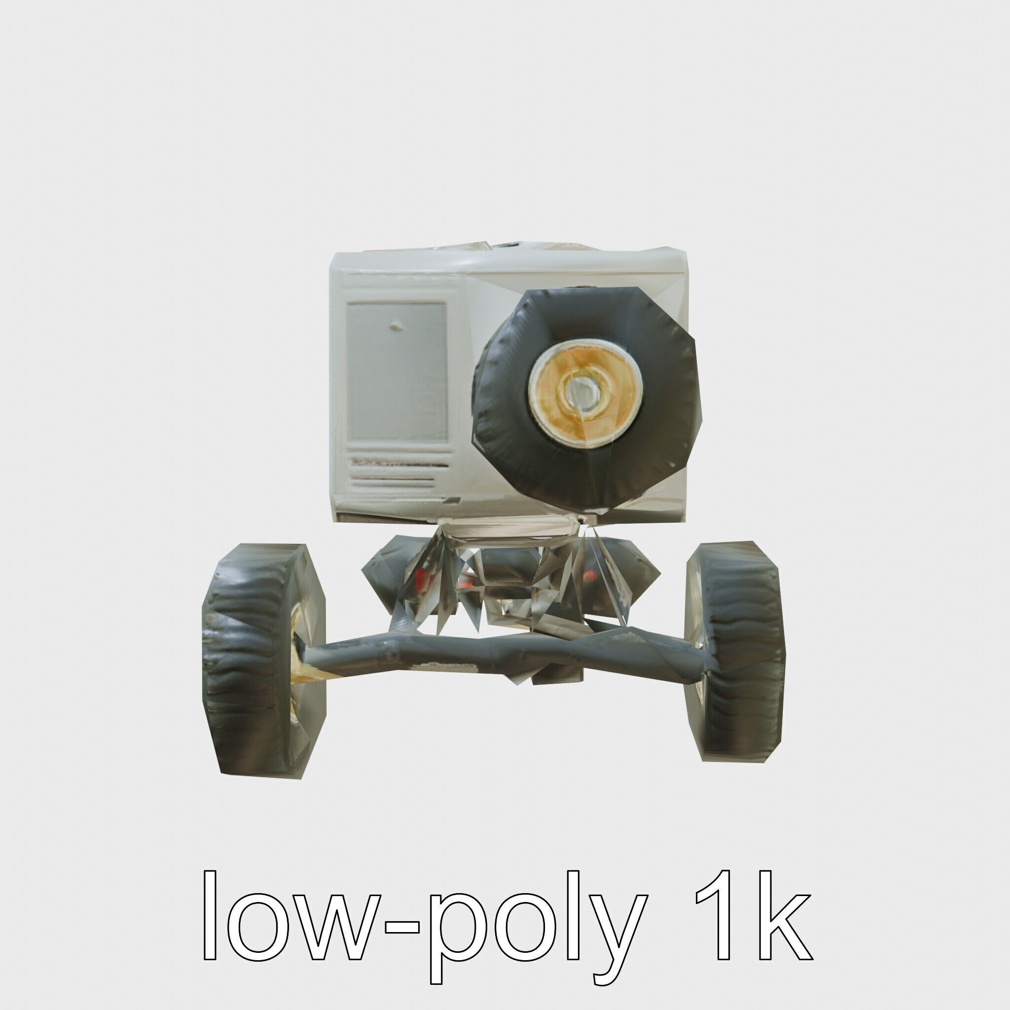 Polar Traverse Machine Fortresslike Highvisibility Design Low-poly 3D model_4