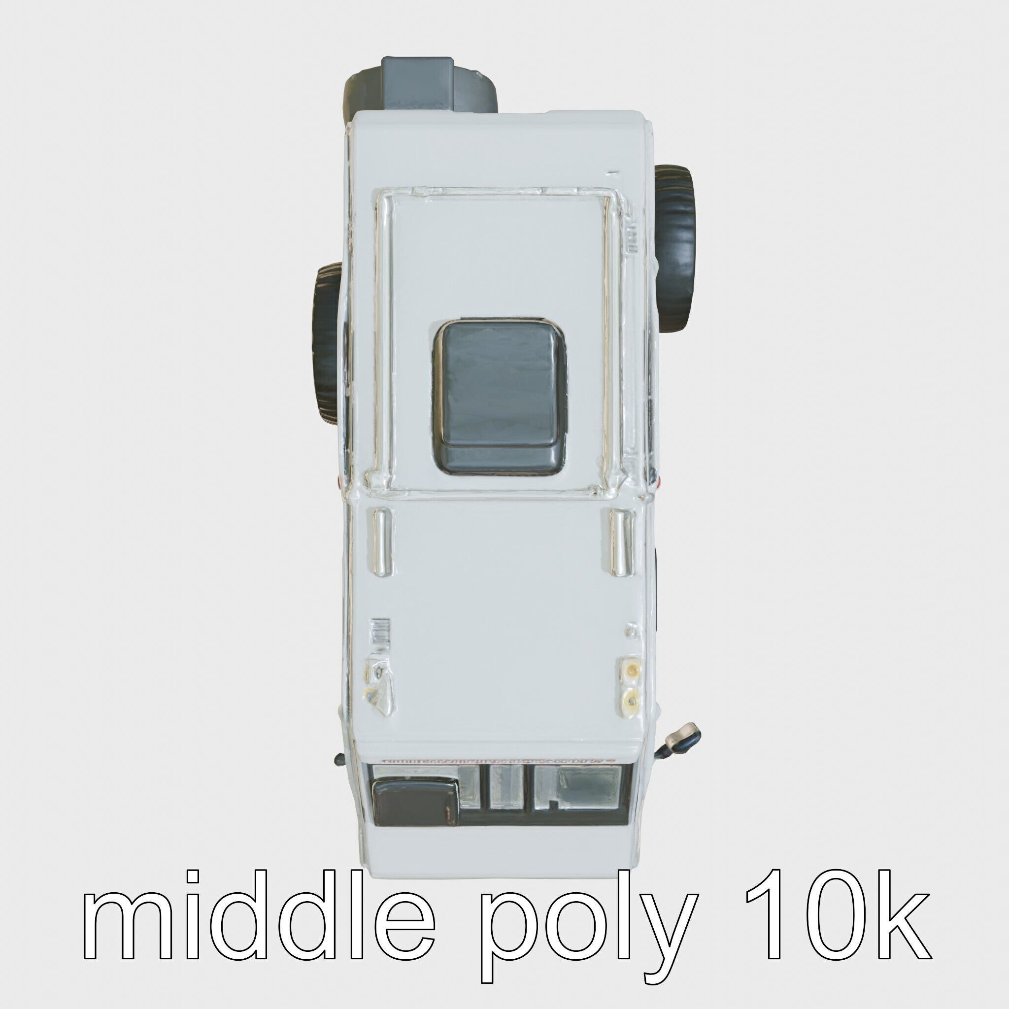 Polar Traverse Machine Fortresslike Highvisibility Design Low-poly 3D model_21
