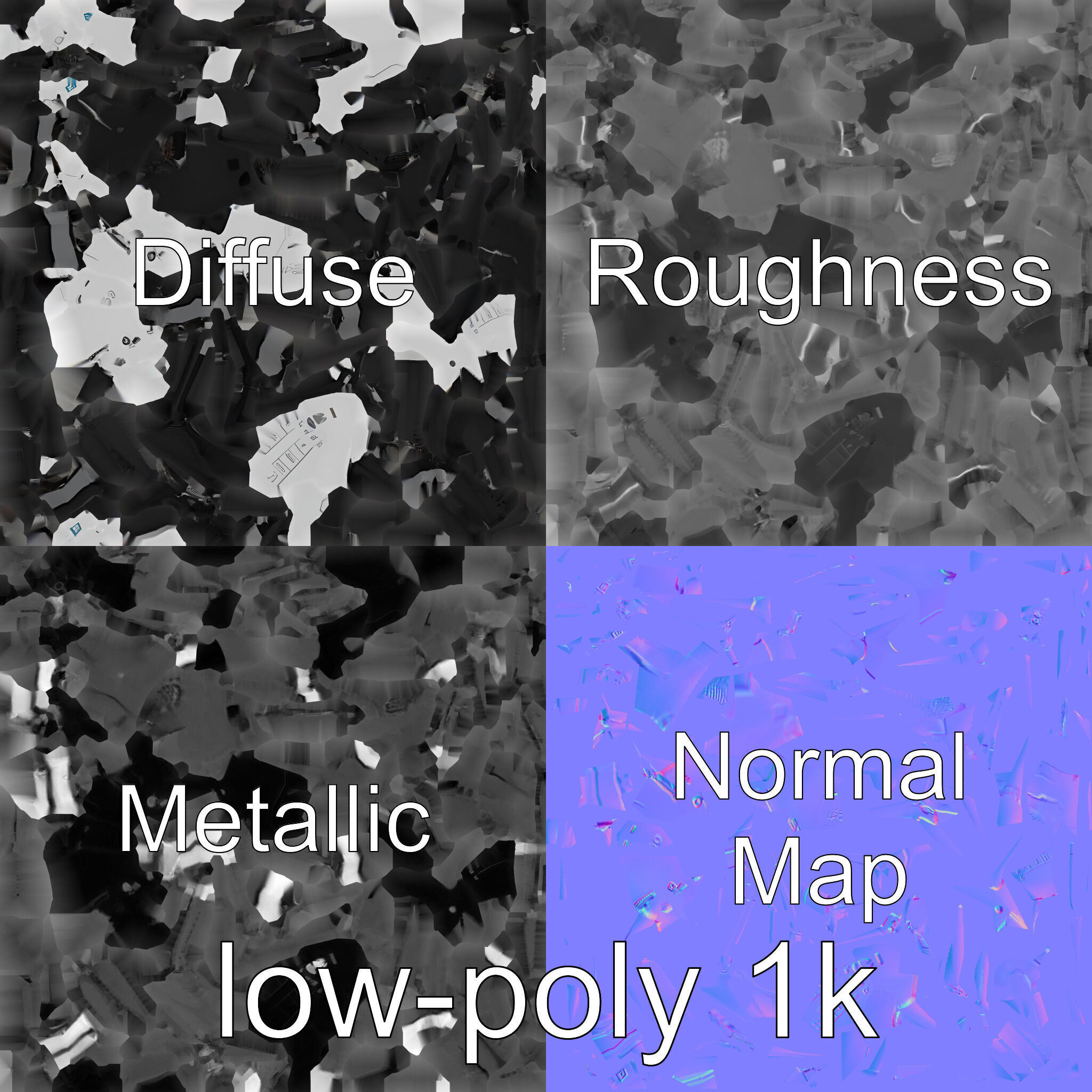 Hawk Eye Scout Drone with Retractable Landing Gear Low-poly 3D model_1