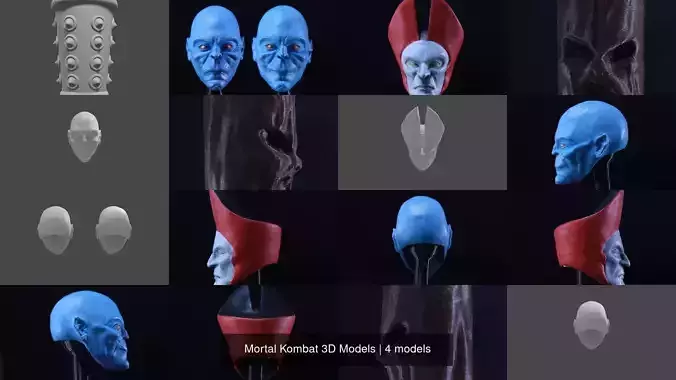 Mortal Kombat 3D Models 3D Model Collection