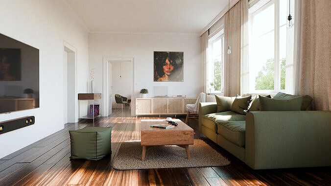 Sunny Apartment 3D model