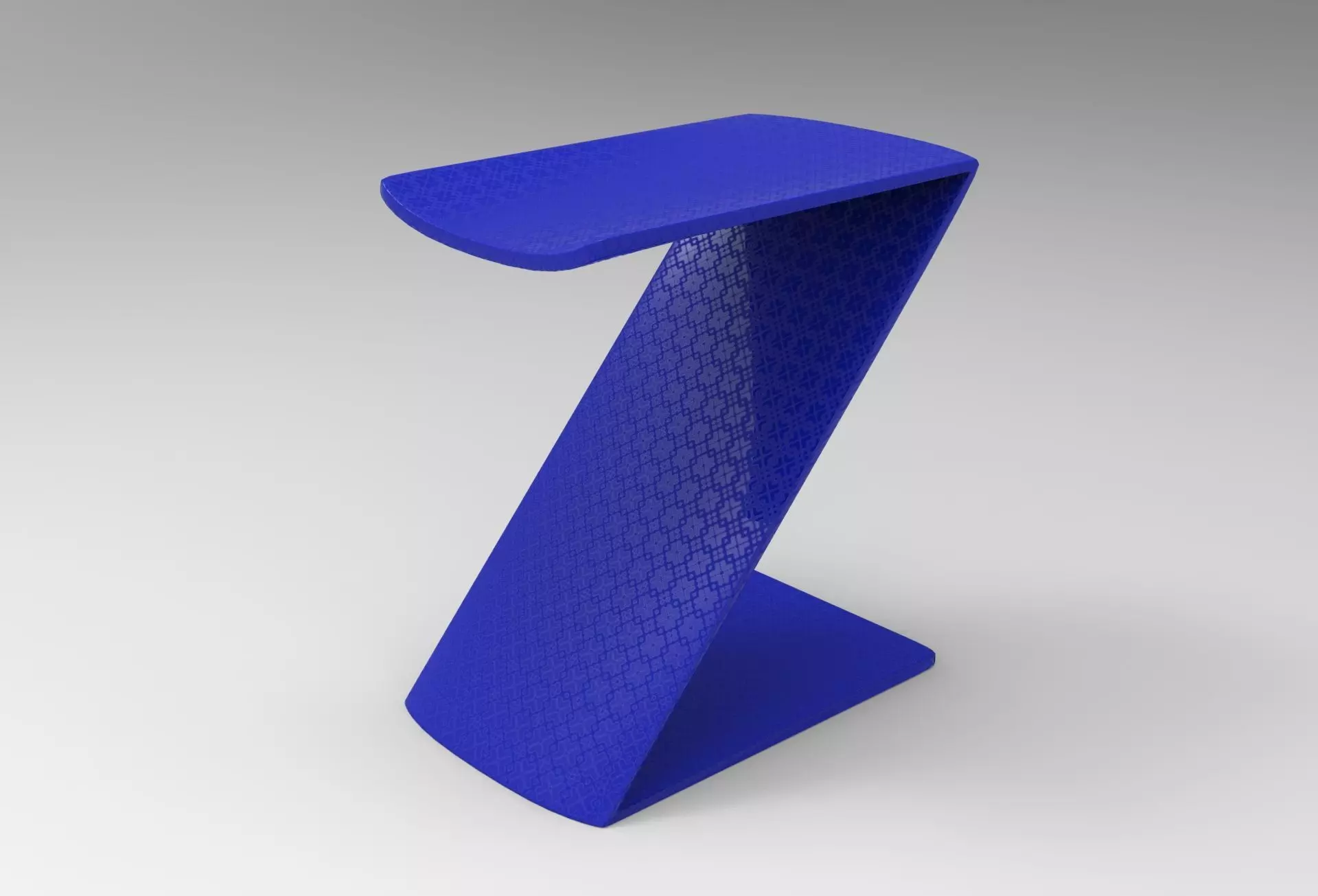 Z Stool Low-poly 3D model_0