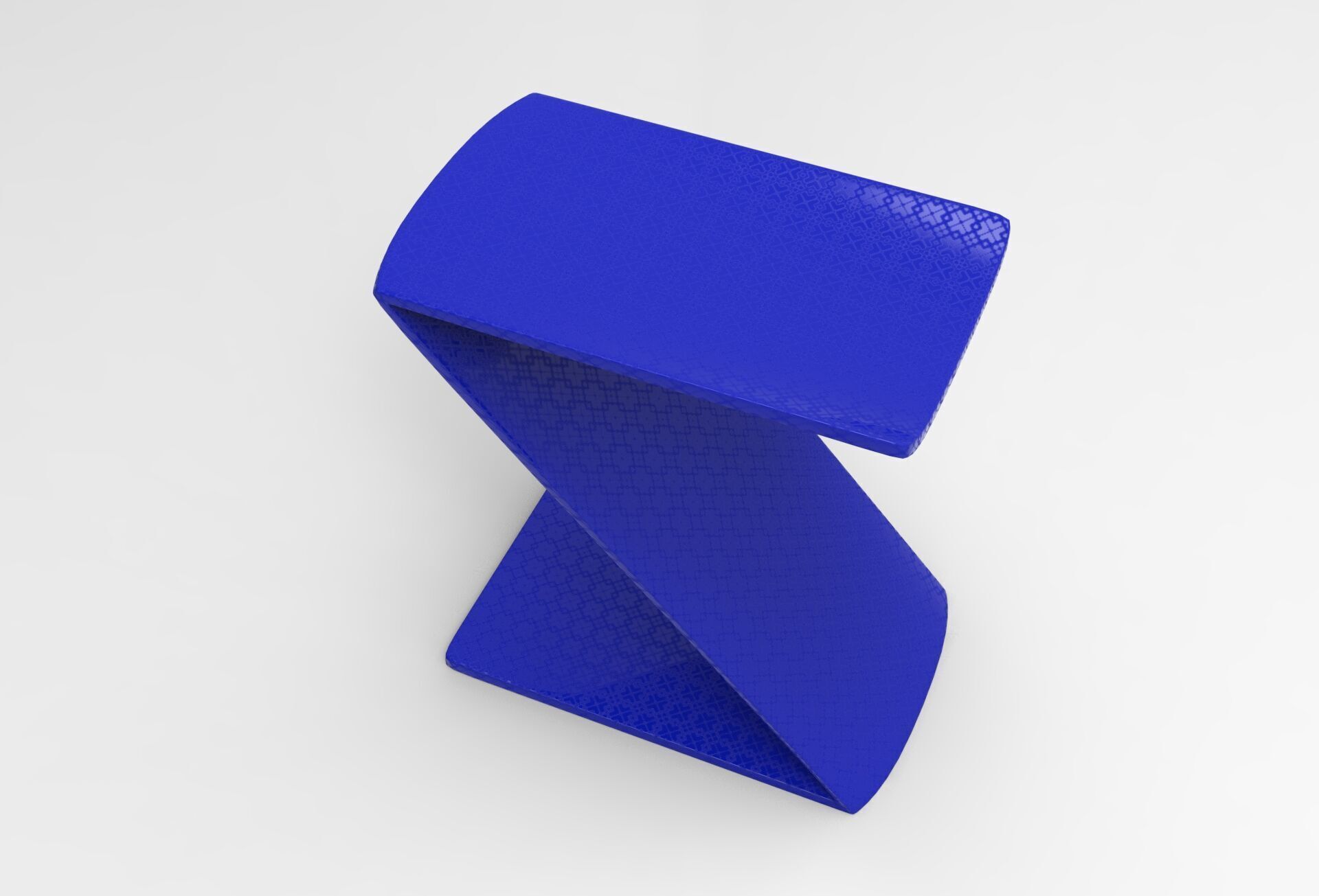 Z Stool Low-poly 3D model_1