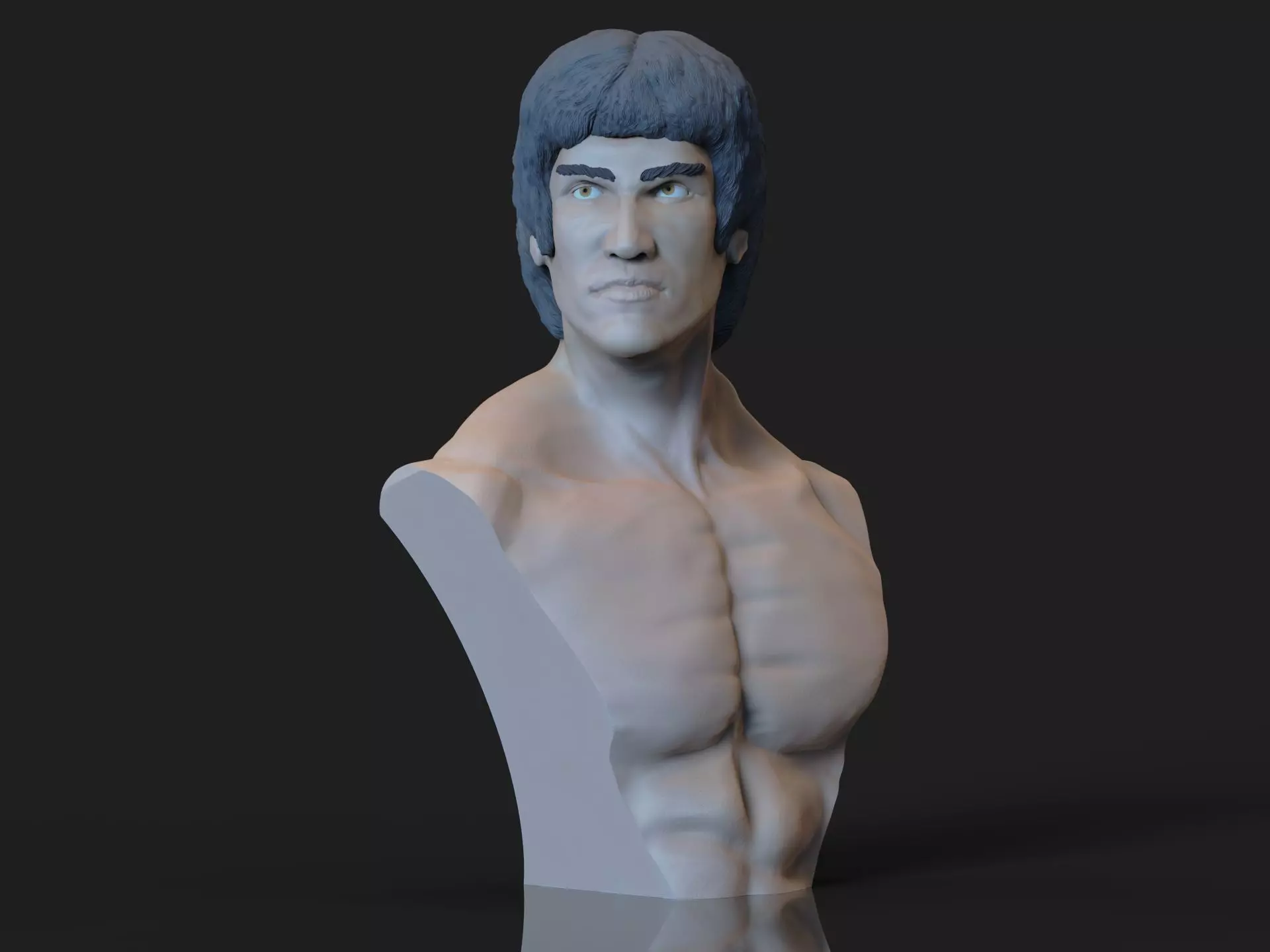 Bruce Lee Bust 3D print model_0