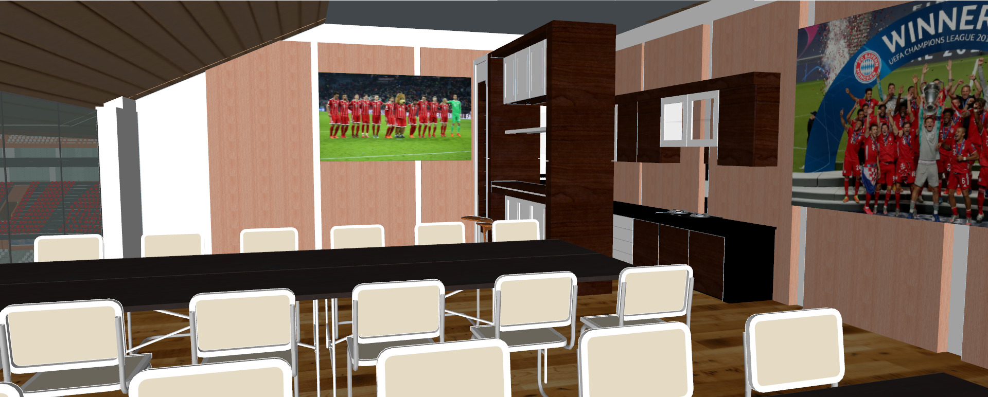 Allianz arena with interior 3D model_77