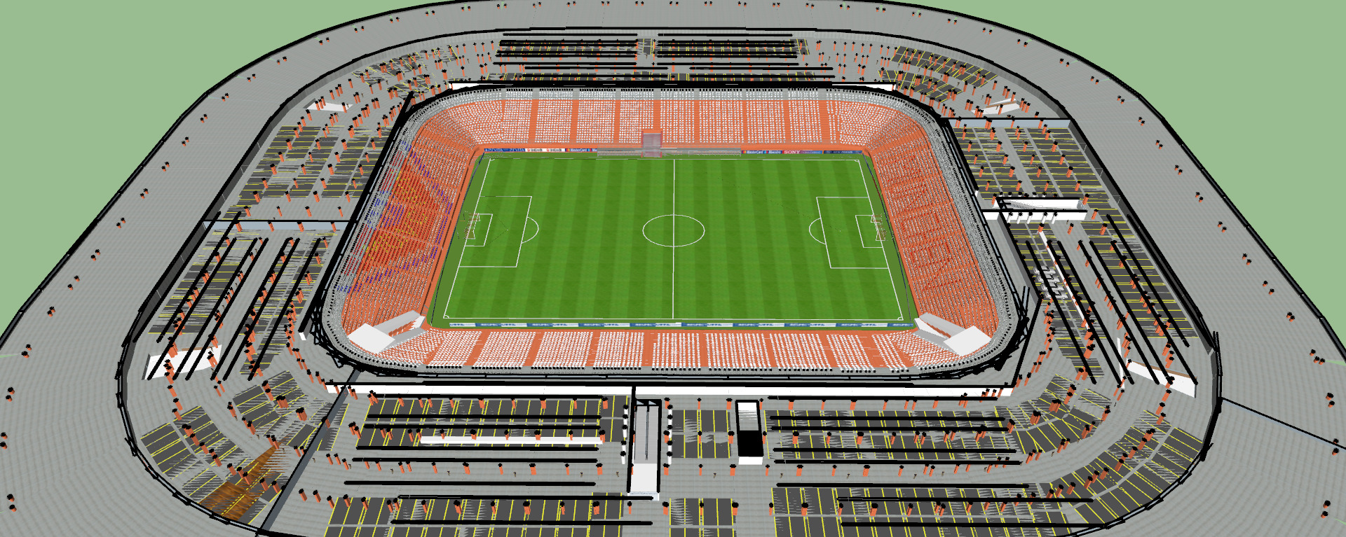 Allianz arena with interior 3D model_18