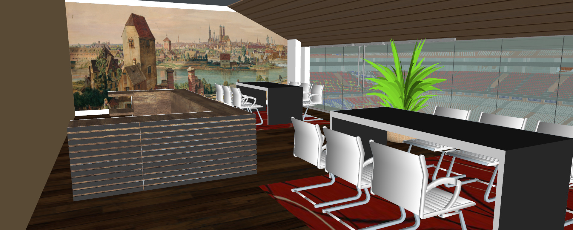 Allianz arena with interior 3D model_67