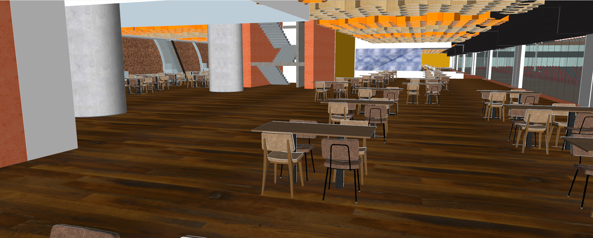 Allianz arena with interior 3D model_55