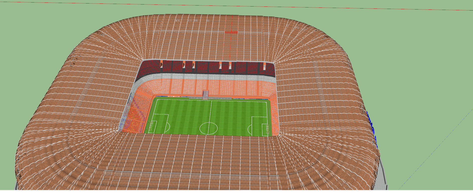 Allianz arena with interior 3D model_2